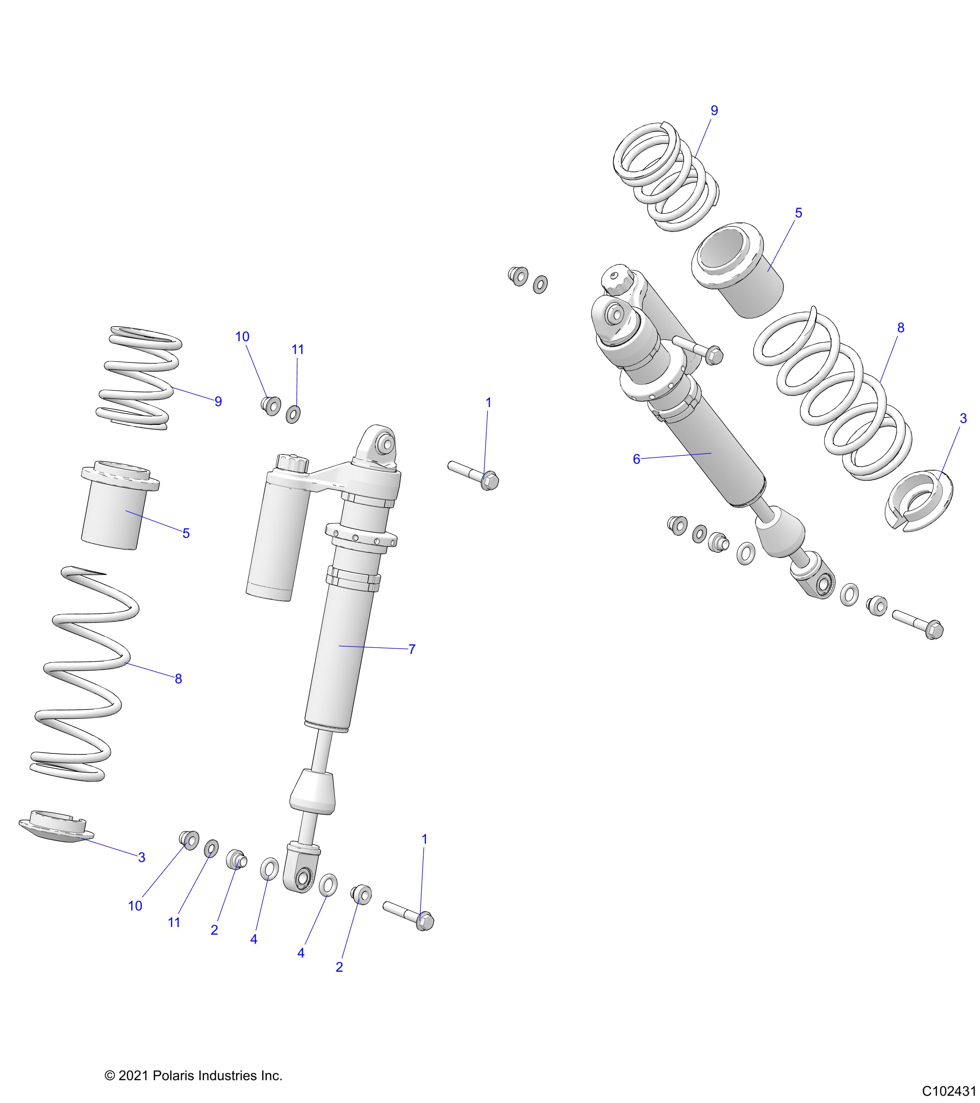 Part Number : 7045175-630 SPRING-FR 55 PRM TRPL ADJ T LS