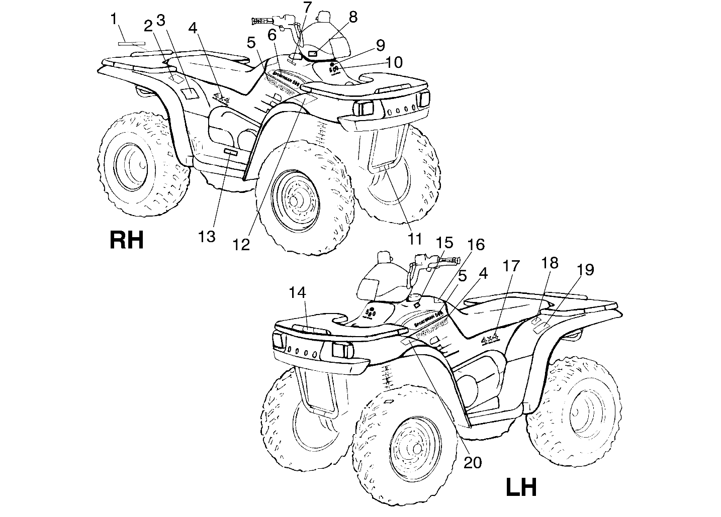 Part Number : 7078433 DECAL- 4X4 CDS  LH