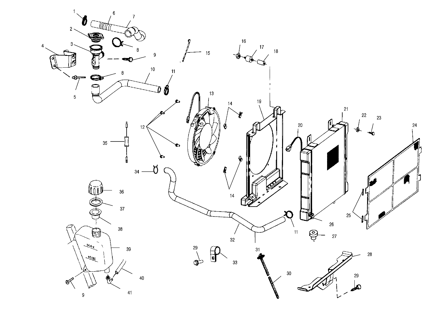 Part Number : 5411783 UPPER ENGINE HOSE