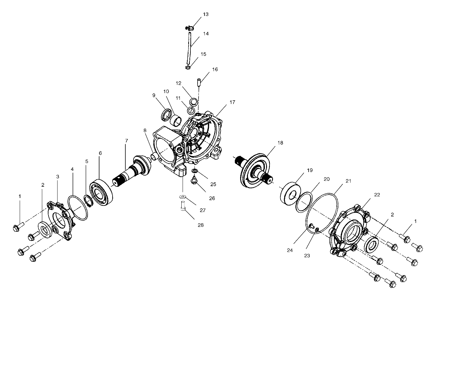 Foto diagrama Polaris que contem a peça 1341276