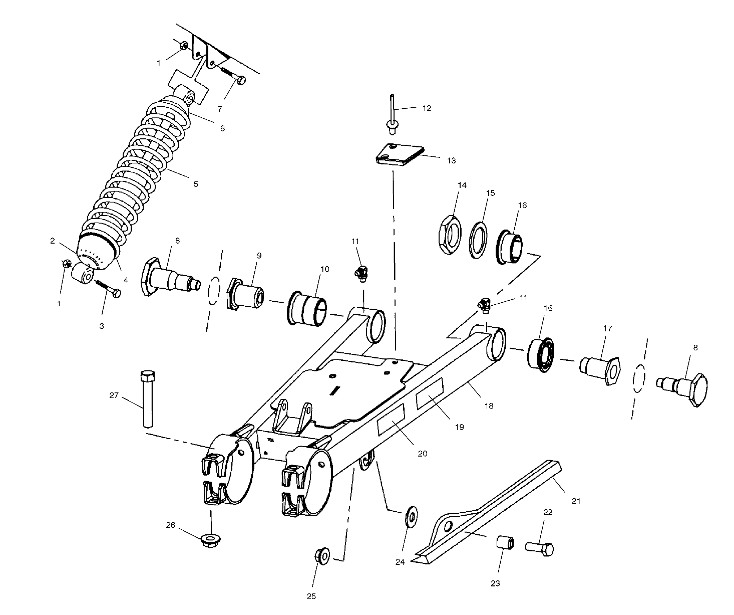 Foto diagrama Polaris que contem a peça 1541383
