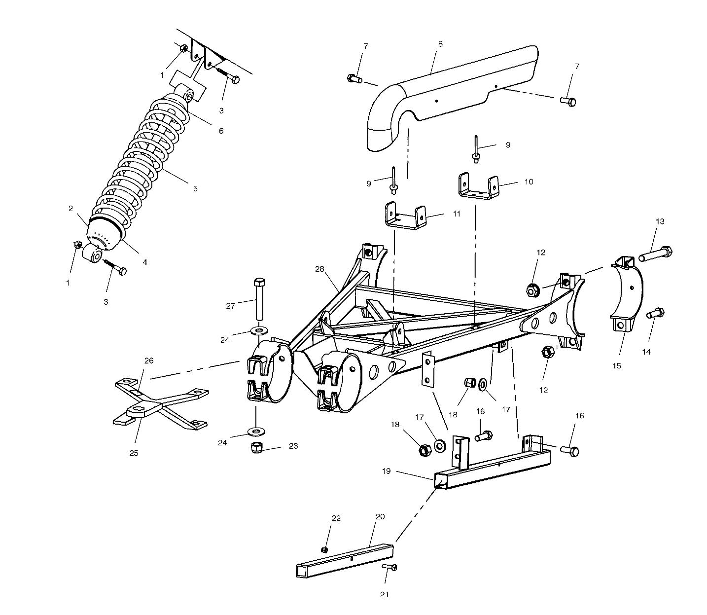 Part Number : 7041819 SHOCK-REAR 6X6