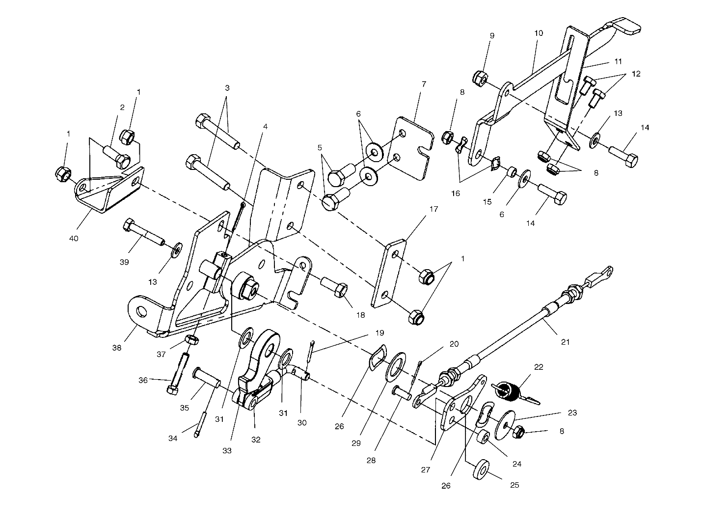 Part Number : 7080925 CABLE-PARK LOCK