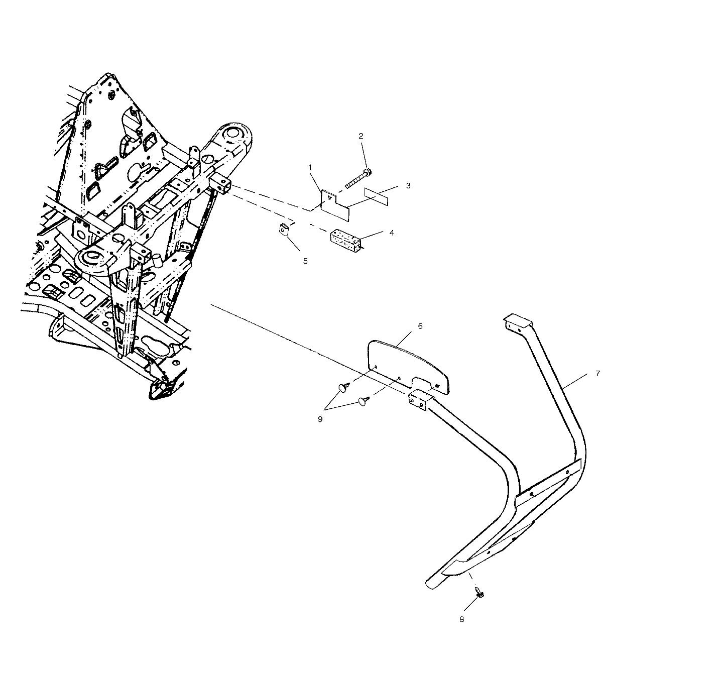 Foto diagrama Polaris que contem a peça 5850125