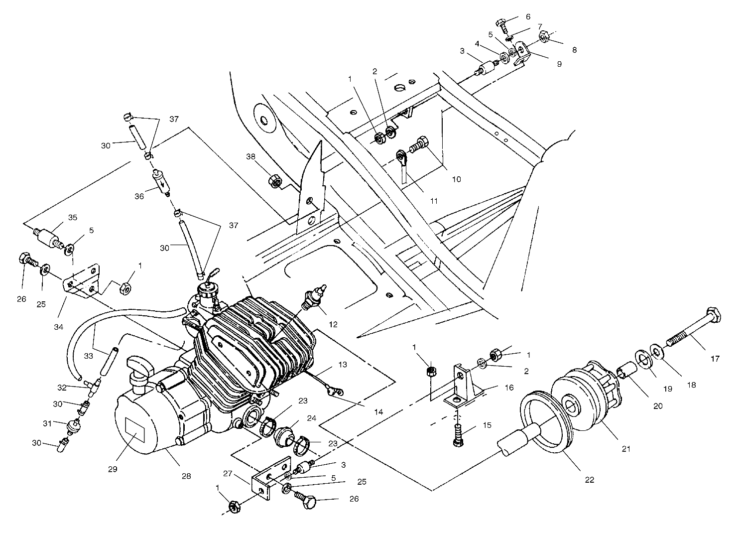 Foto diagrama Polaris que contem a peça 5242898-067