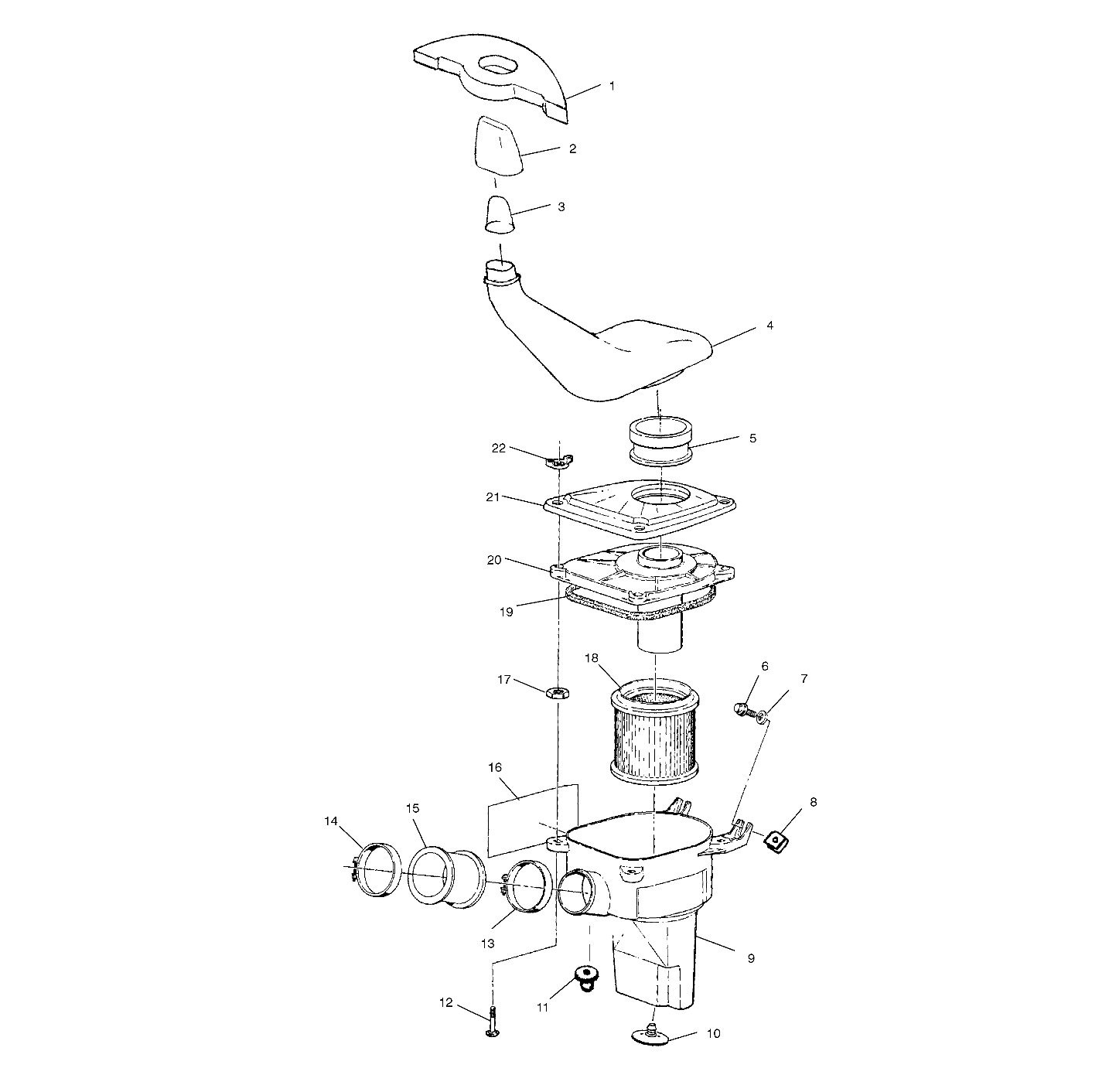 Foto diagrama Polaris que contem a peça 5220980