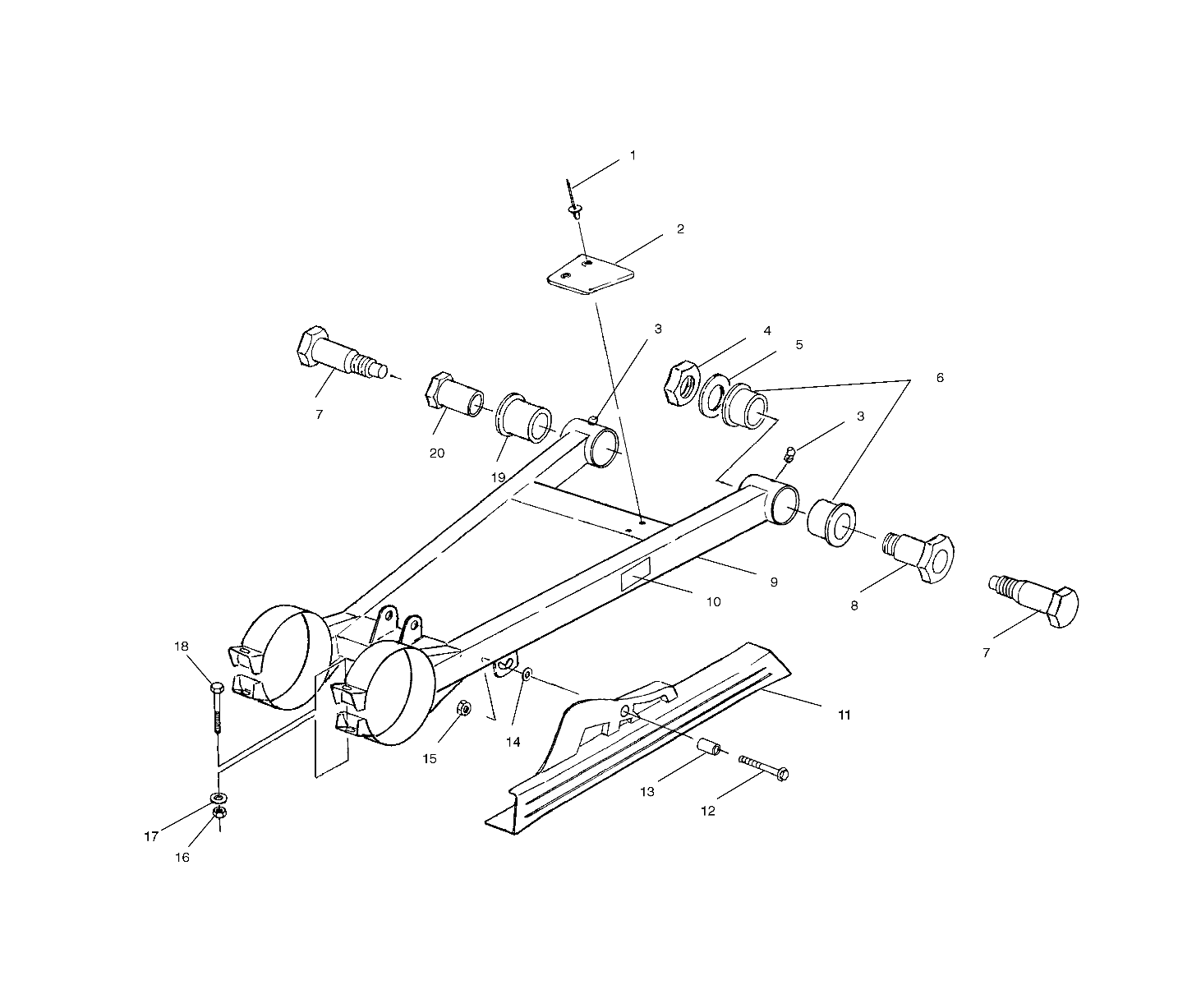 Foto diagrama Polaris que contem a peça 5432636