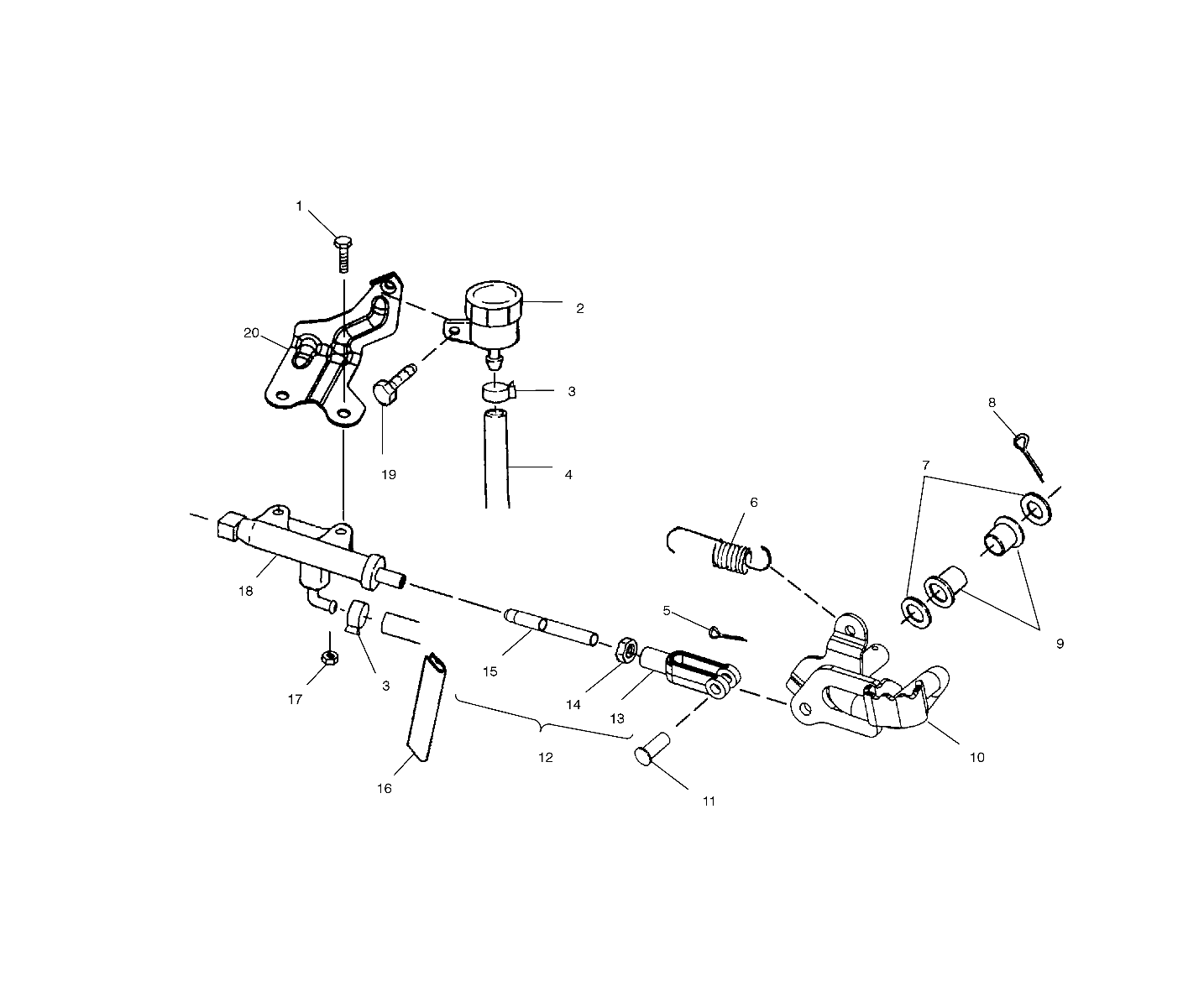 Foto diagrama Polaris que contem a peça 7542129