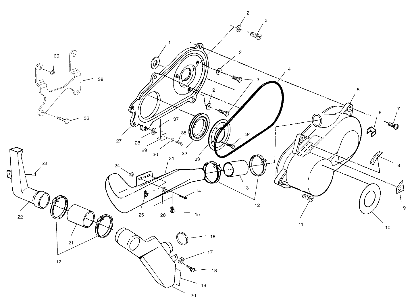 Foto diagrama Polaris que contem a peça 5410509