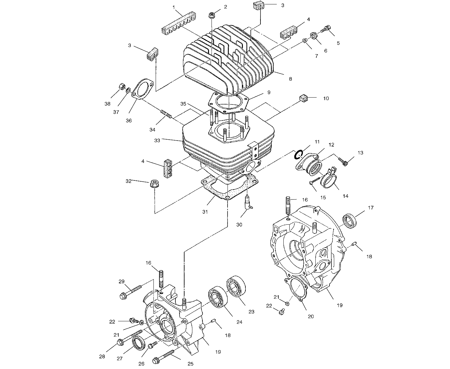 Foto diagrama Polaris que contem a peça 3083731