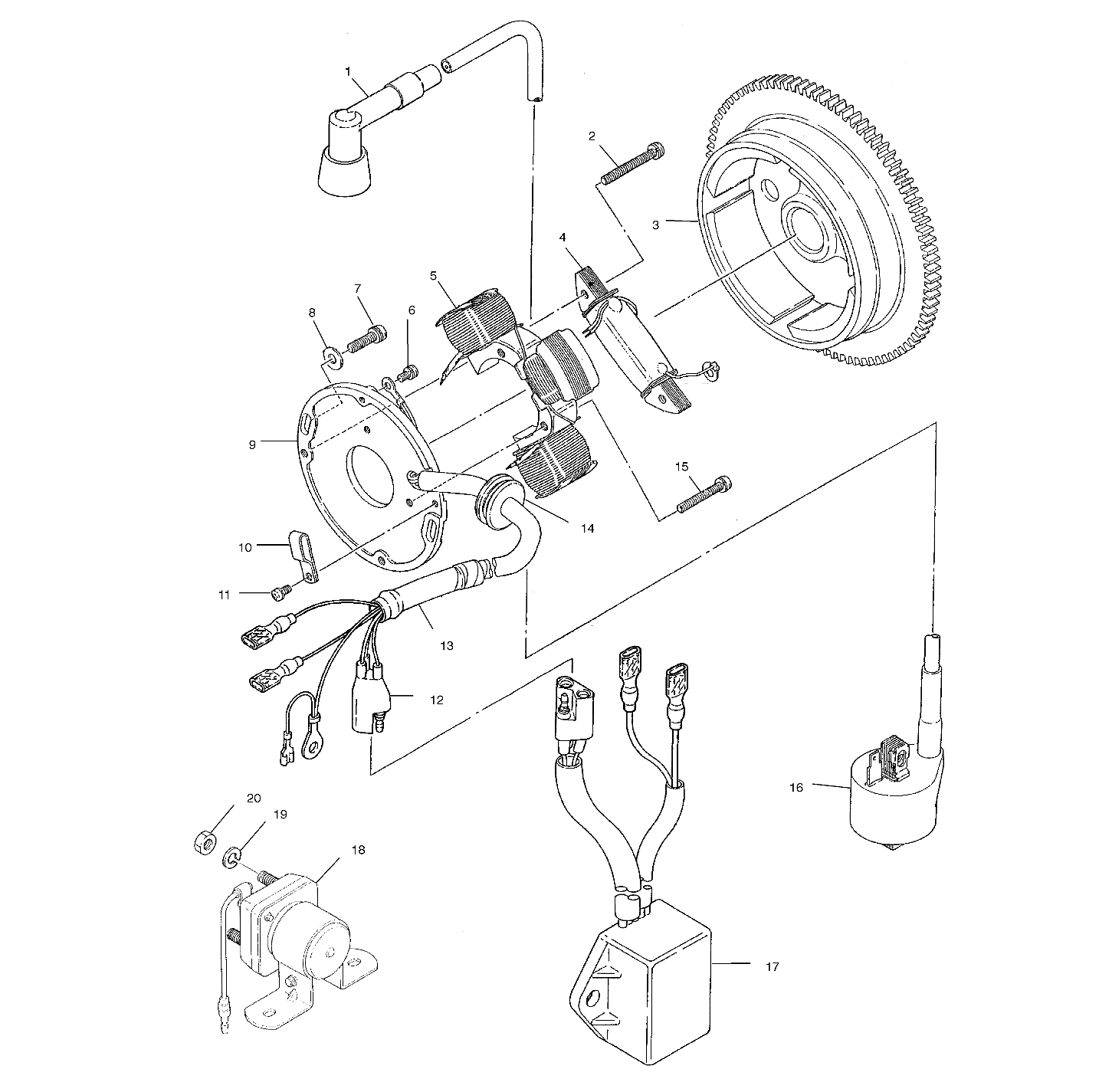 Foto diagrama Polaris que contem a peça 3083357