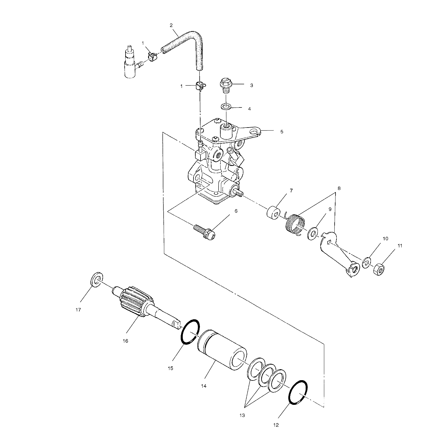 Foto diagrama Polaris que contem a peça 3085625