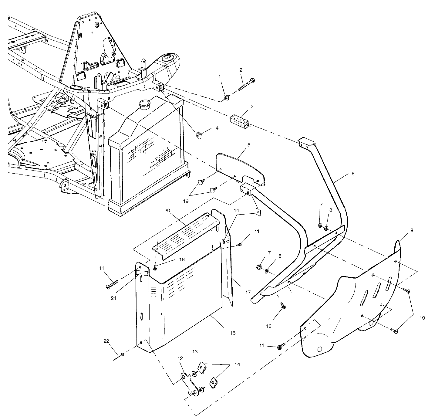 Foto diagrama Polaris que contem a peça 7547085