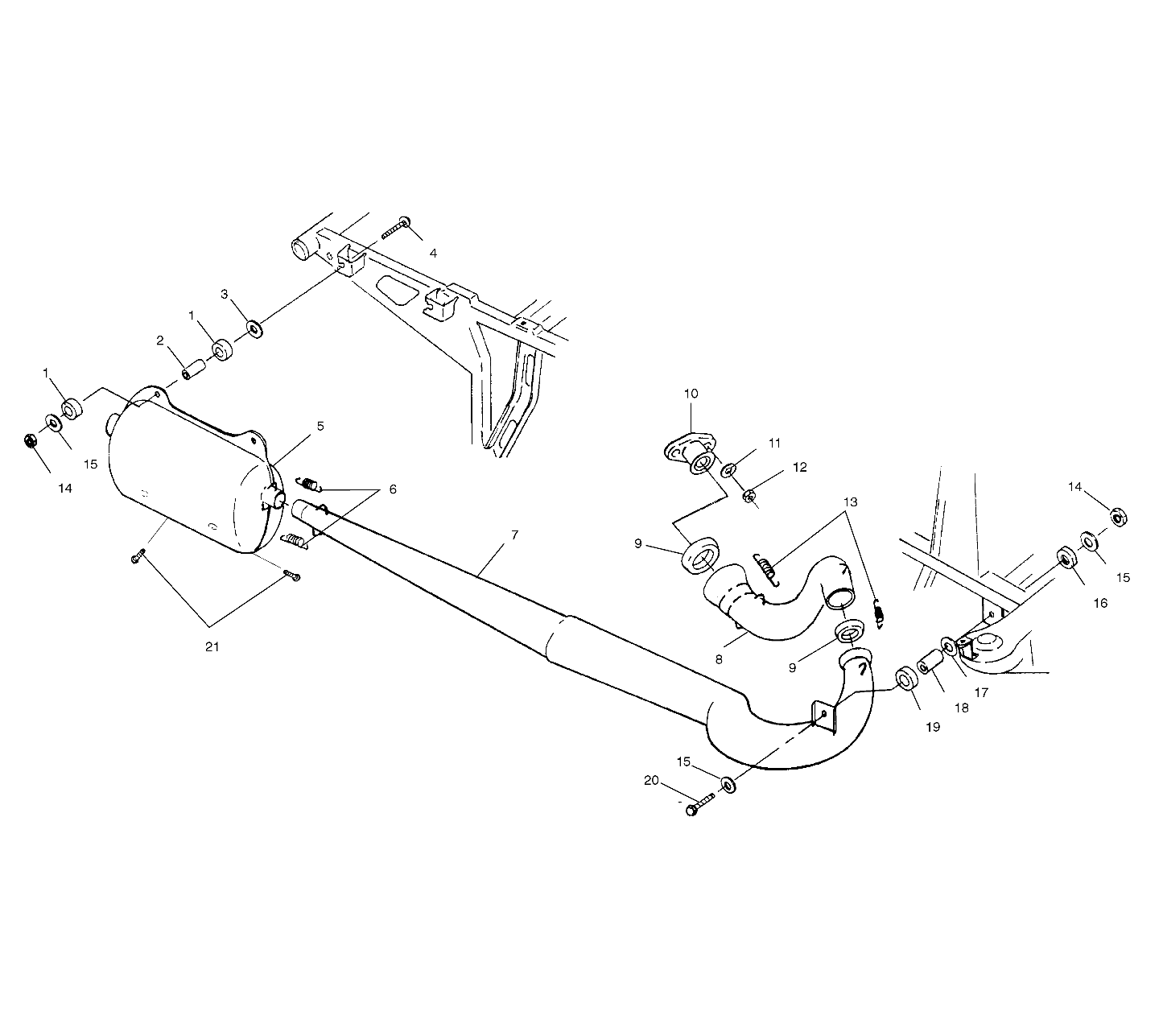 Foto diagrama Polaris que contem a peça 1260679-029