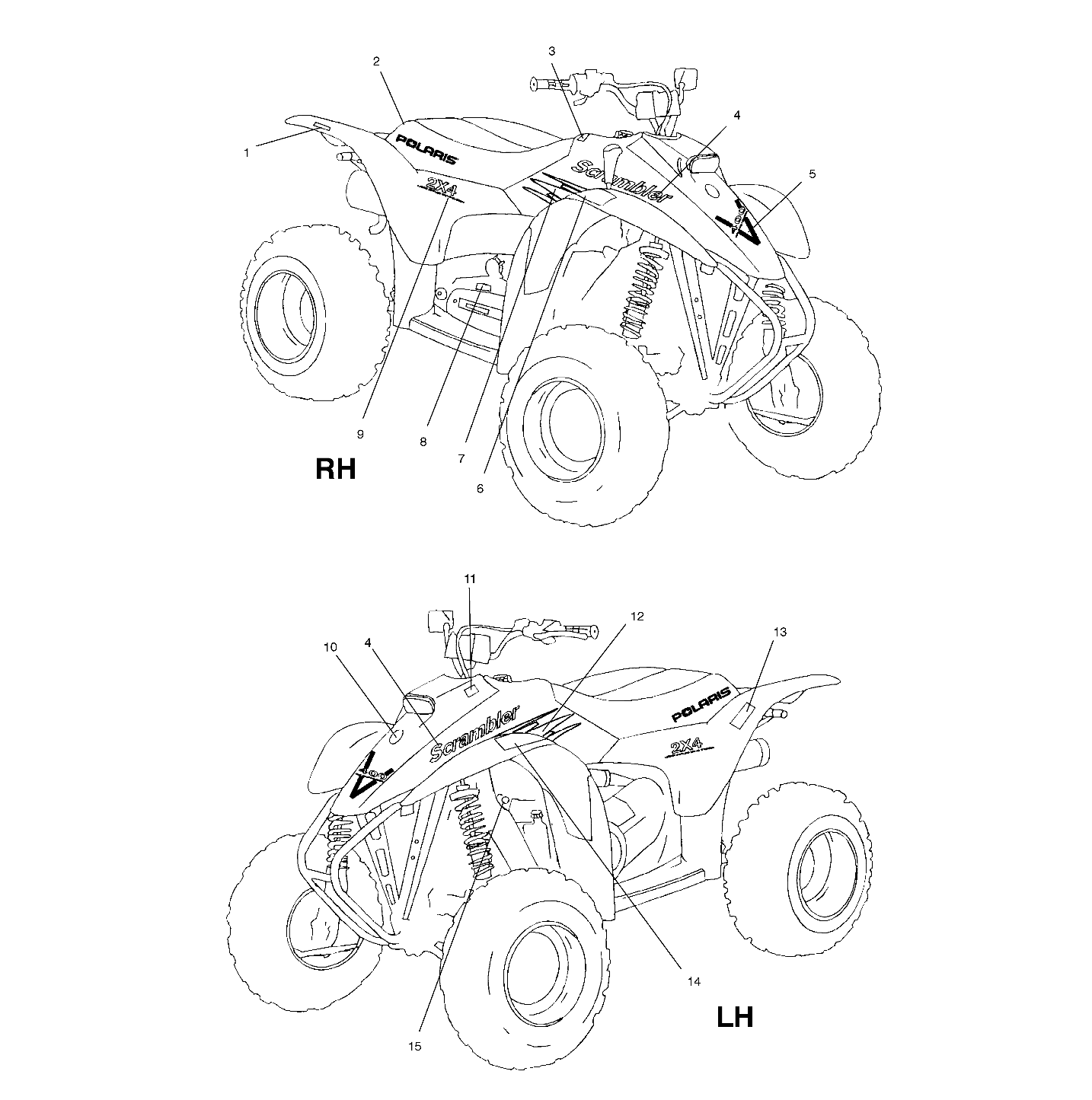 Part Number : 7078429 DECAL-FRONT COVER 400 L/C