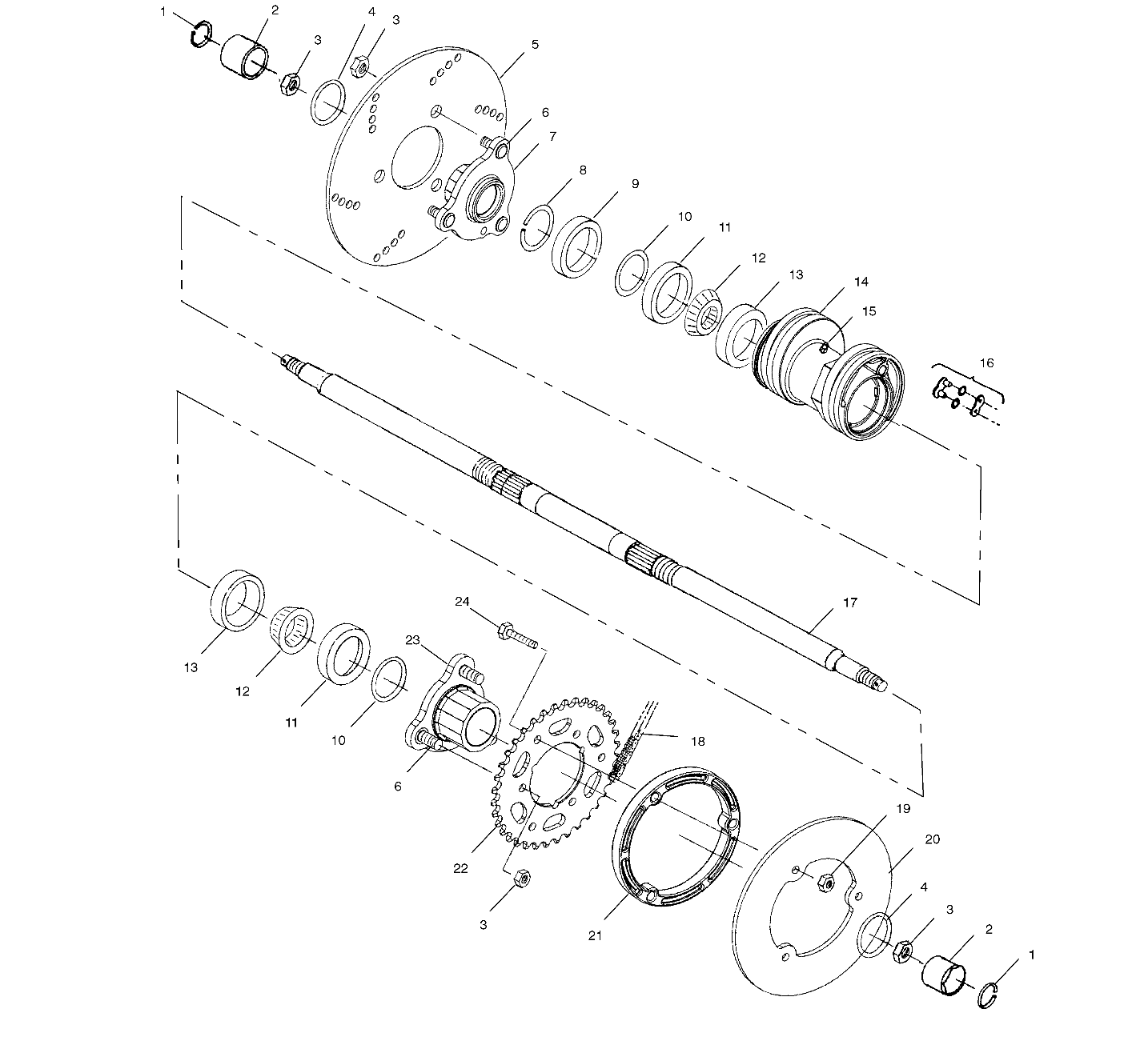 Foto diagrama Polaris que contem a peça 3221111-078