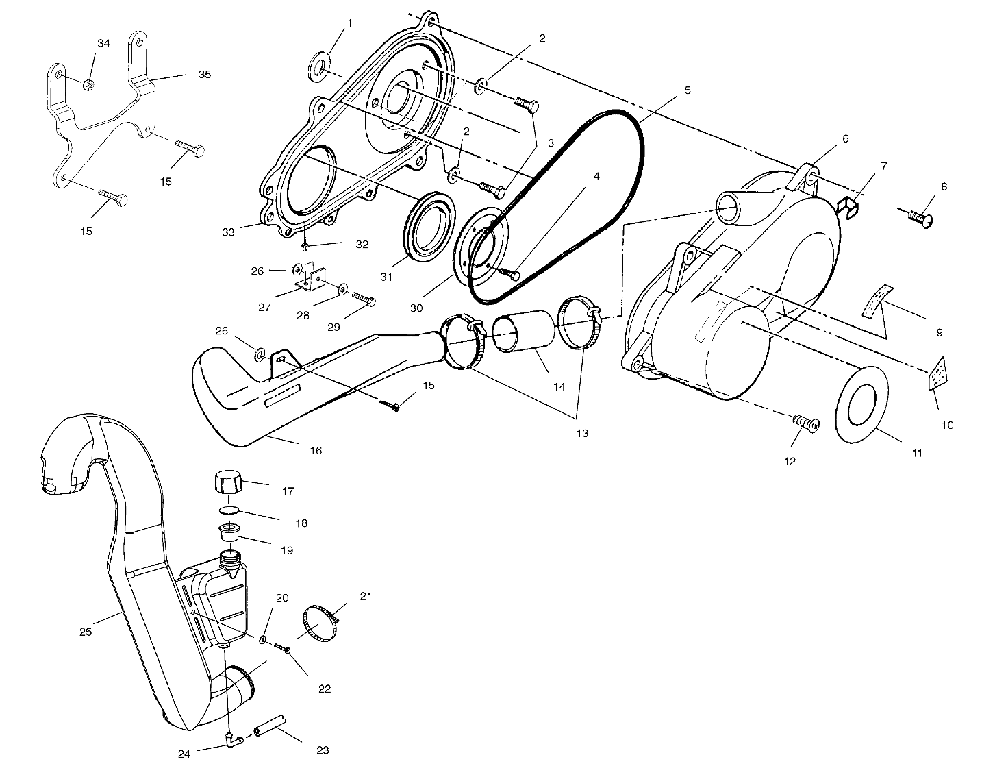 Foto diagrama Polaris que contem a peça 7517542