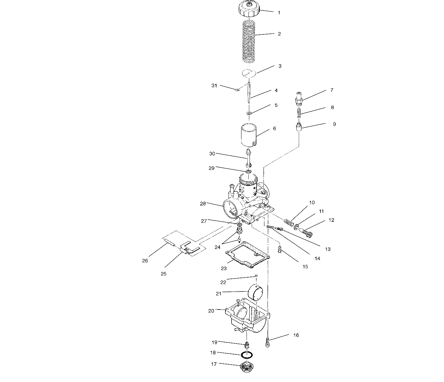 Foto diagrama Polaris que contem a peça 3130709