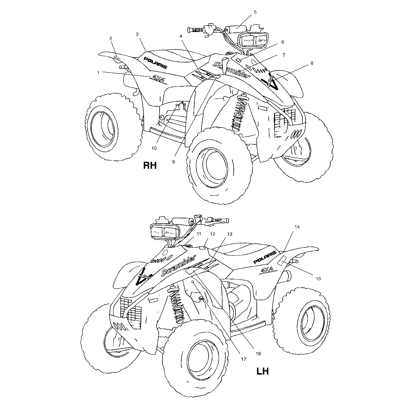 Part Number : 7078434 DECAL- 4X4 CDS  RH