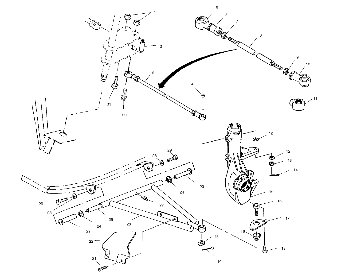Foto diagrama Polaris que contem a peça 5431596
