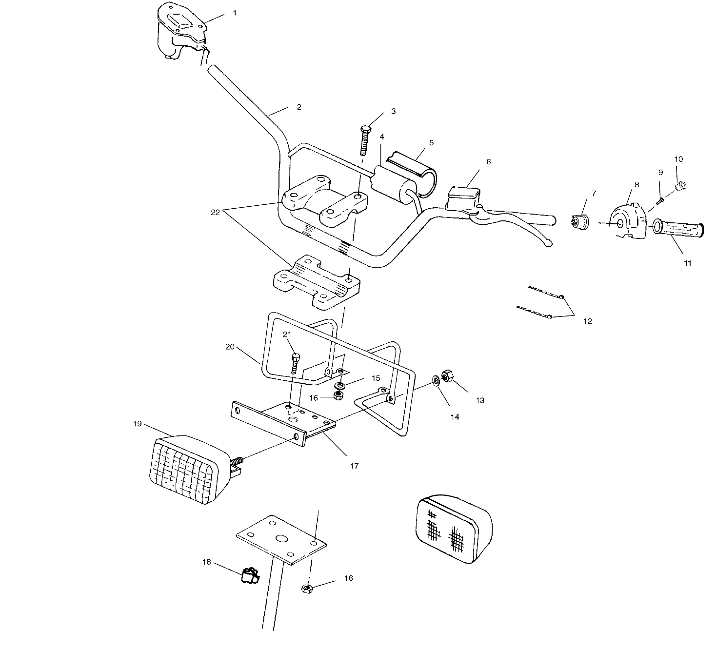 Foto diagrama Polaris que contem a peça 1820594-067