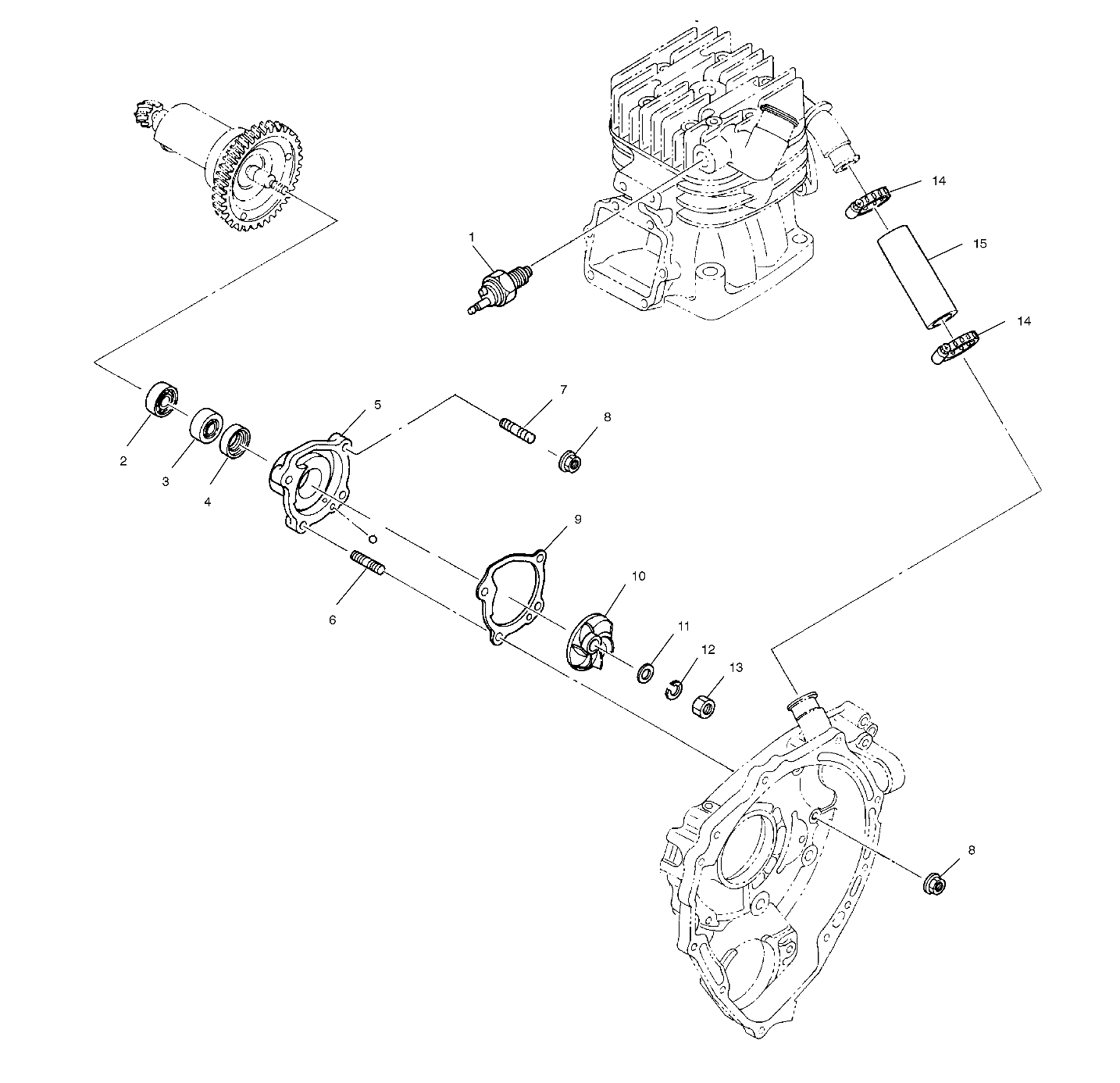 Part Number : 3086770 CASE WATER PUMP