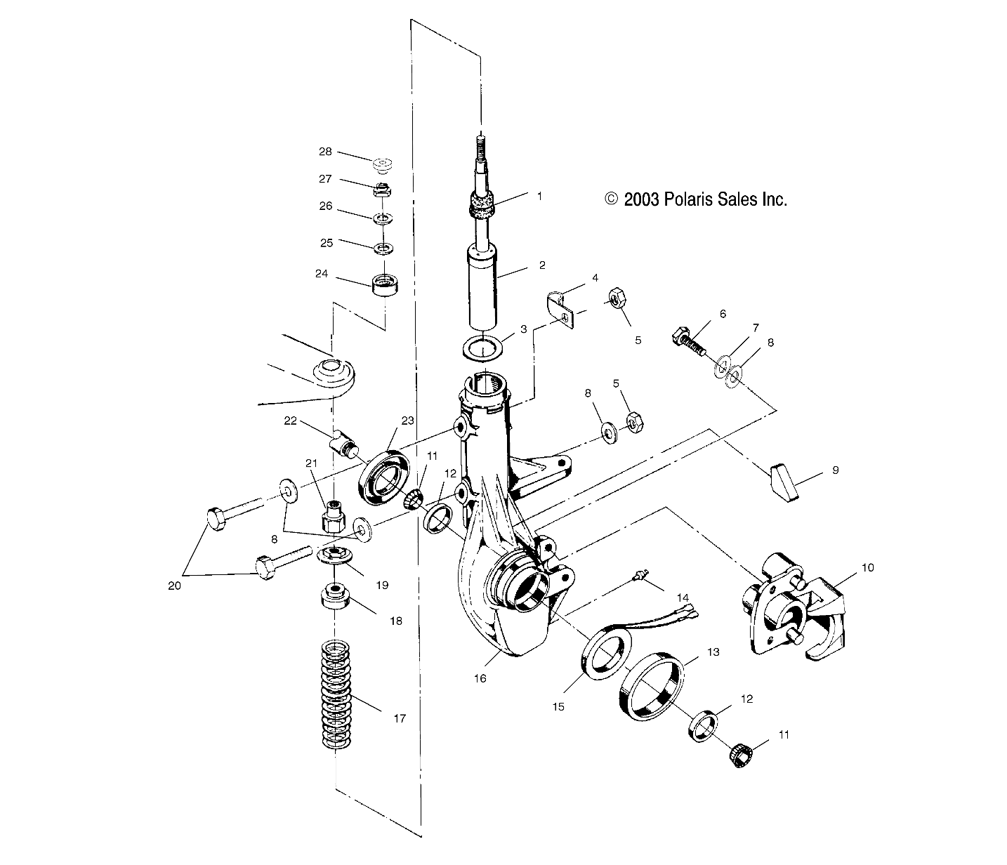 Foto diagrama Polaris que contem a peça 7542423