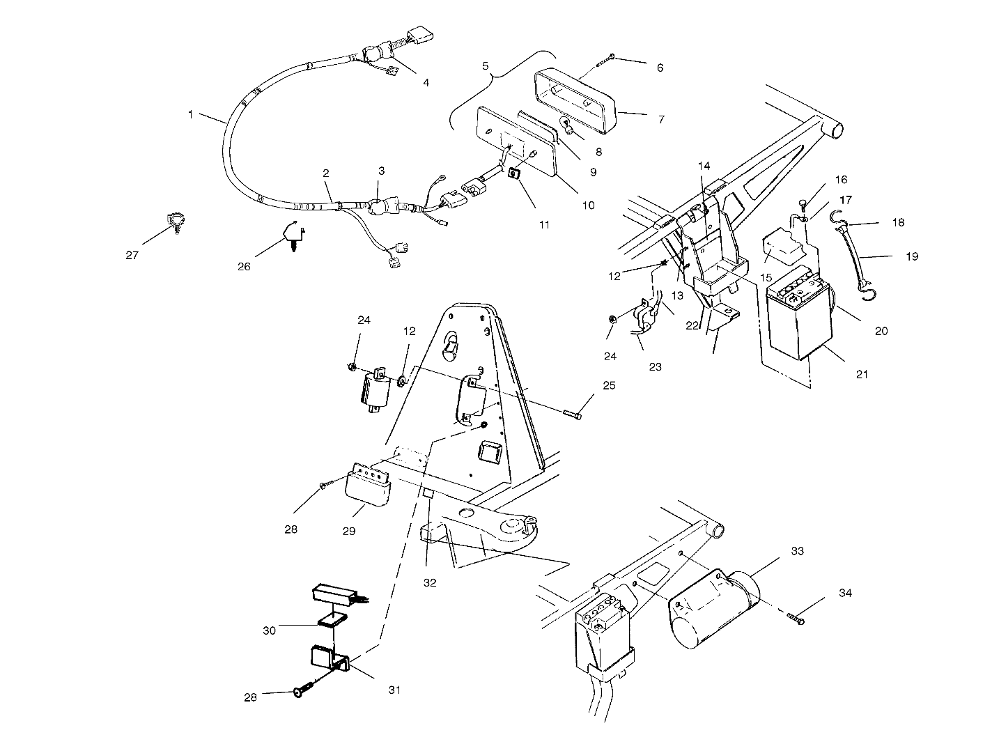 Part Number : 2460787 HARNESS-MAIN SCRAMBLER 500