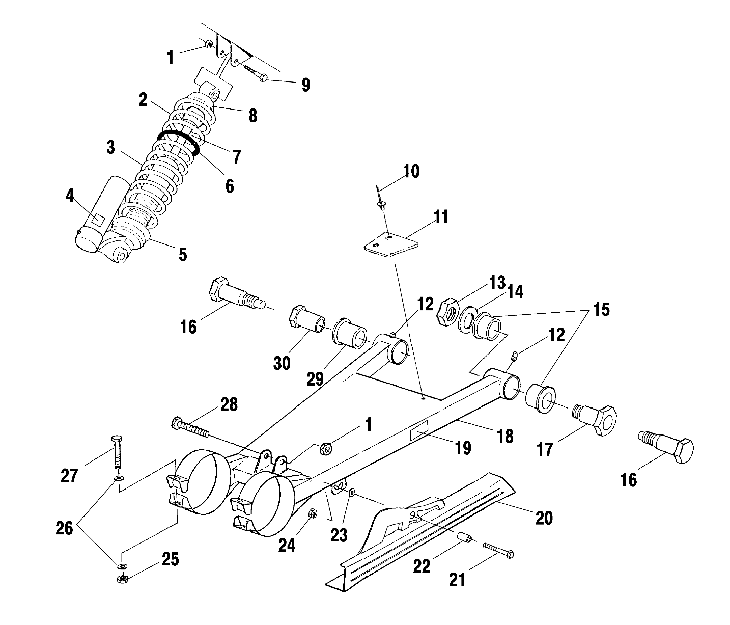 Part Number : 1541395 ASM  SWING ARM LNG TRVL 16.22