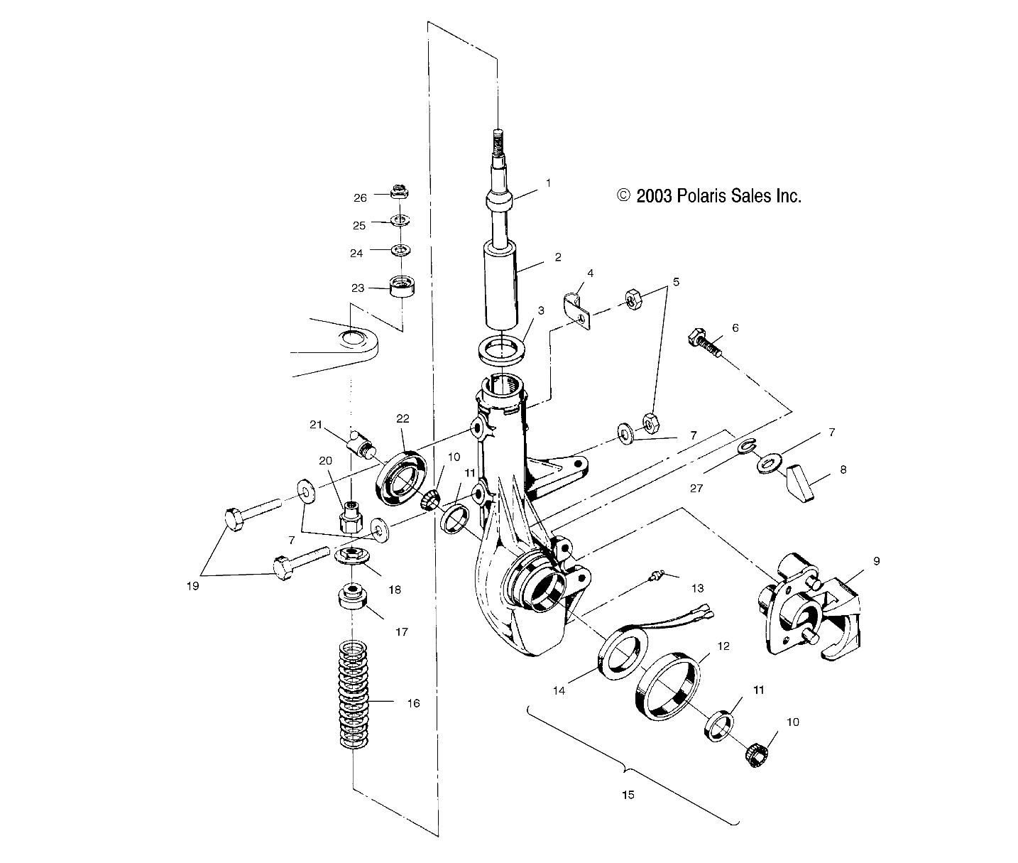 Foto diagrama Polaris que contem a peça 5430807