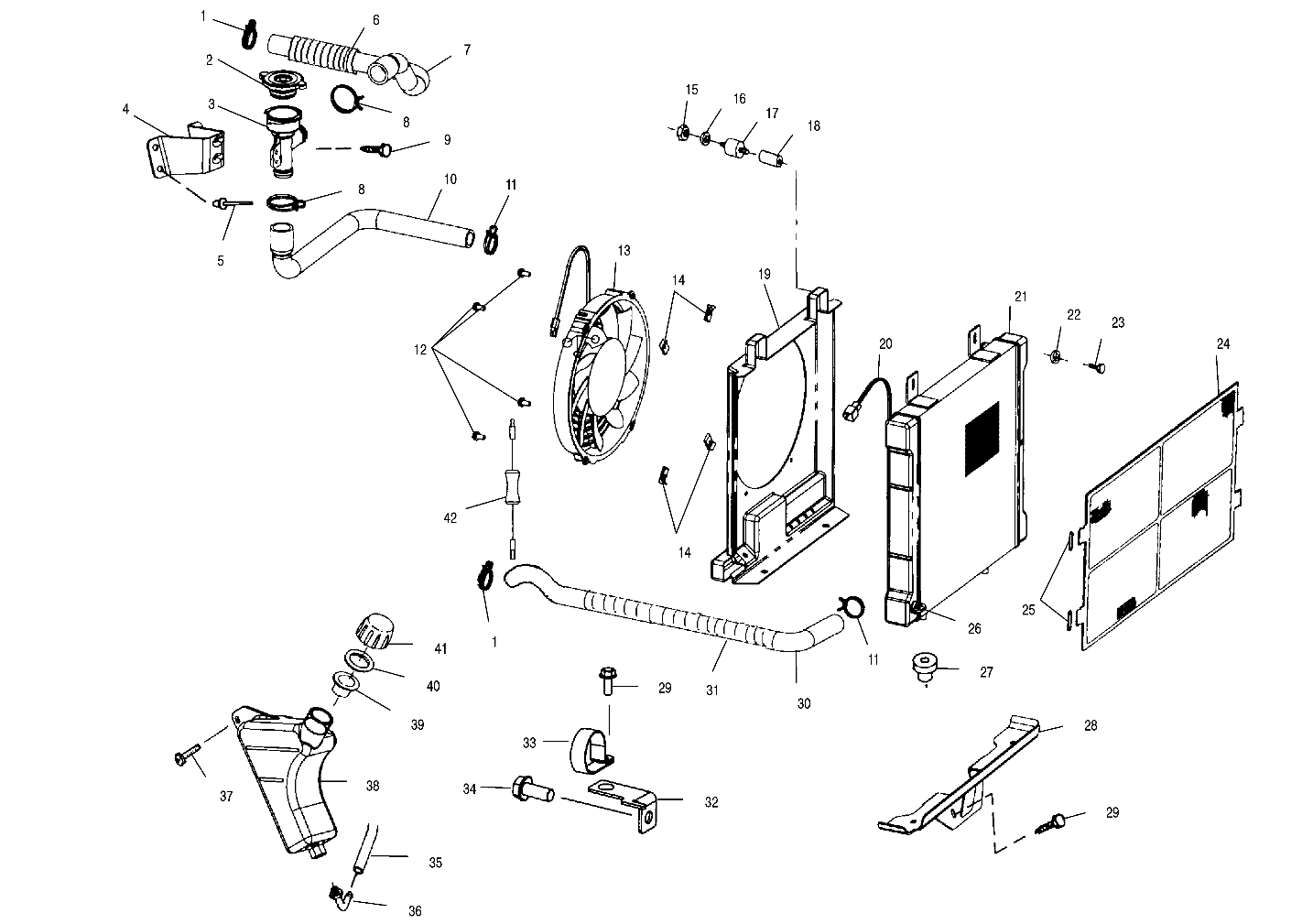 Part Number : 5411794 HOSE UPPER ENGINE