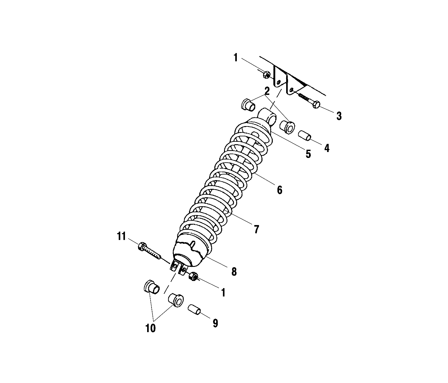 Part Number : 7041890 SHOCK TWIN TUBE CLEVIS