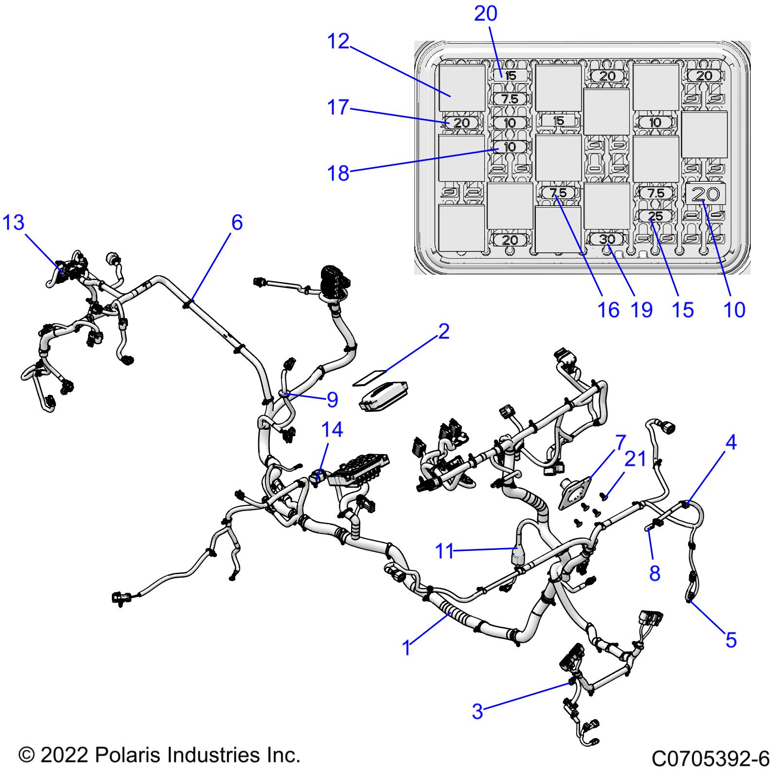 Part Number : 2415949 HARN-CHASSIS RGR