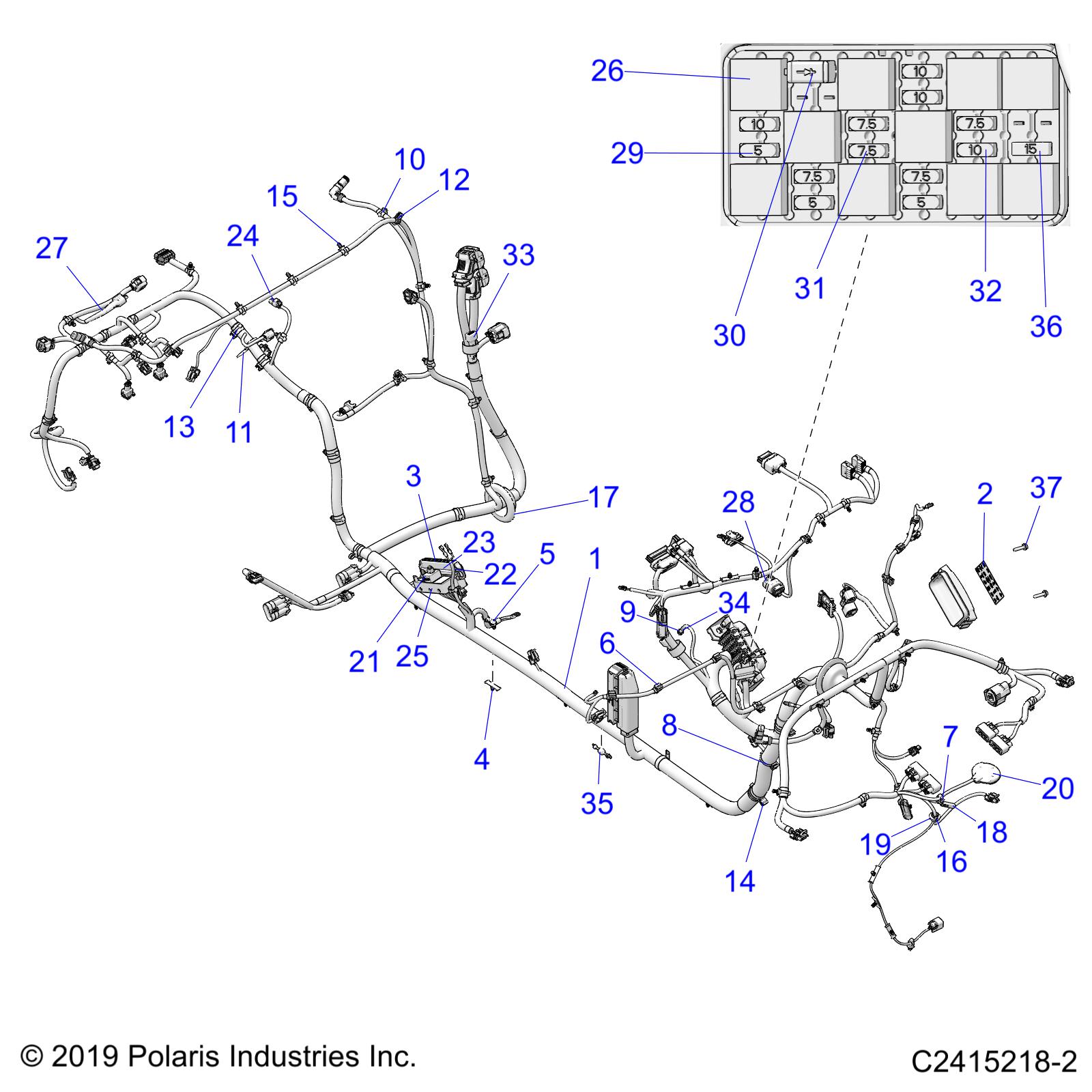 Part Number : 7192416 LABEL-FUSE BOX