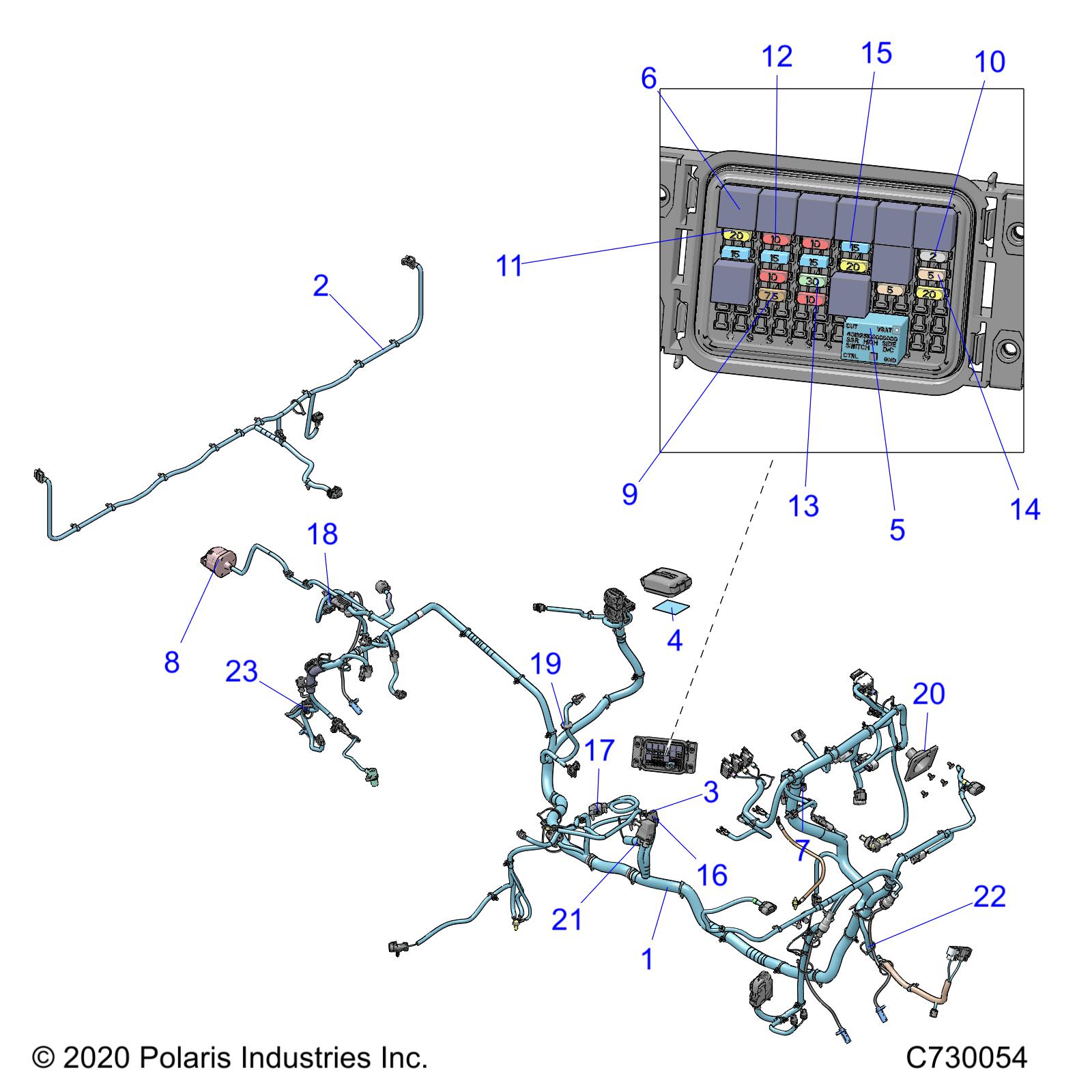 Part Number : 2415434 HARNESS-CHASSIS PS TRC ABS