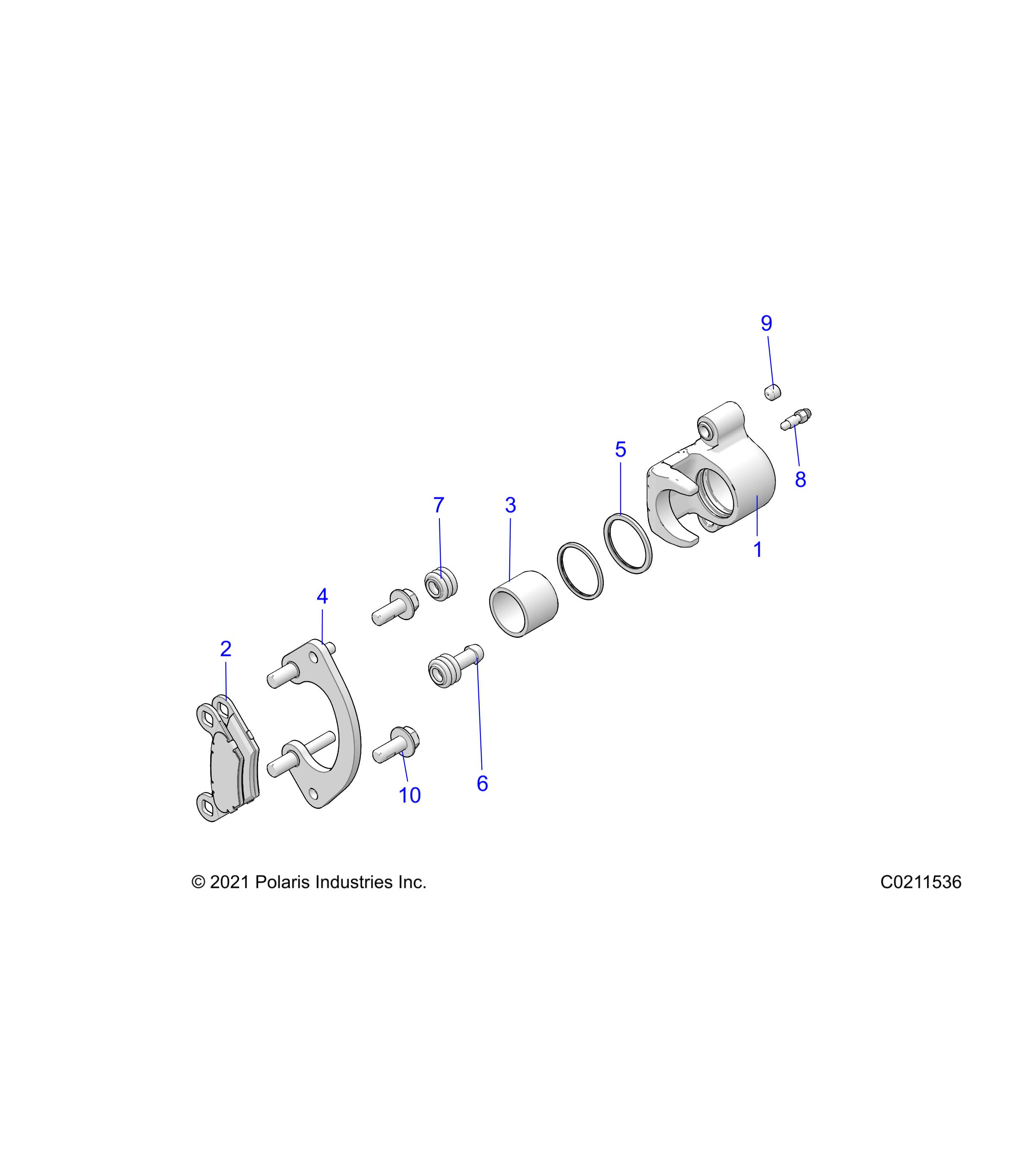 Foto diagrama Polaris que contem a peça 5411596