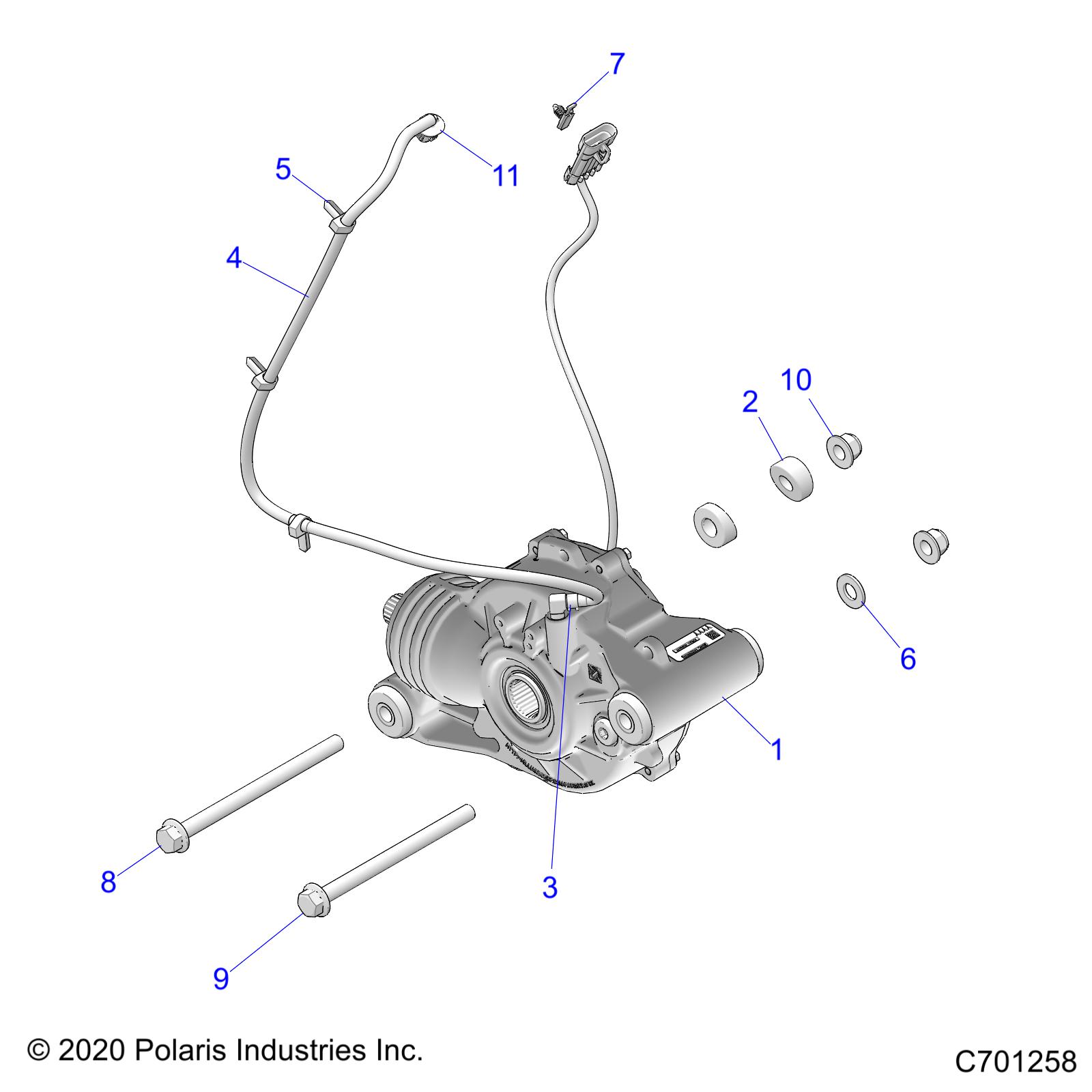 Foto diagrama Polaris que contem a peça 5455971-070