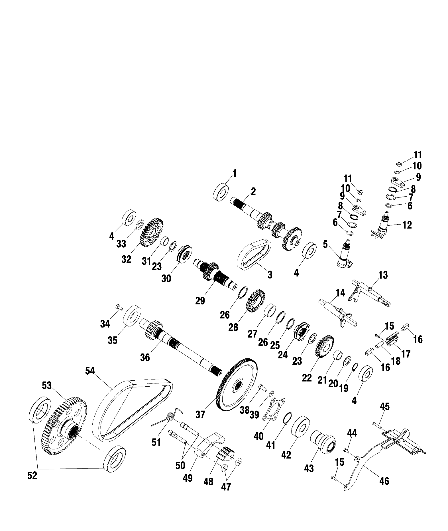 Foto diagrama Polaris que contem a peça 3233007