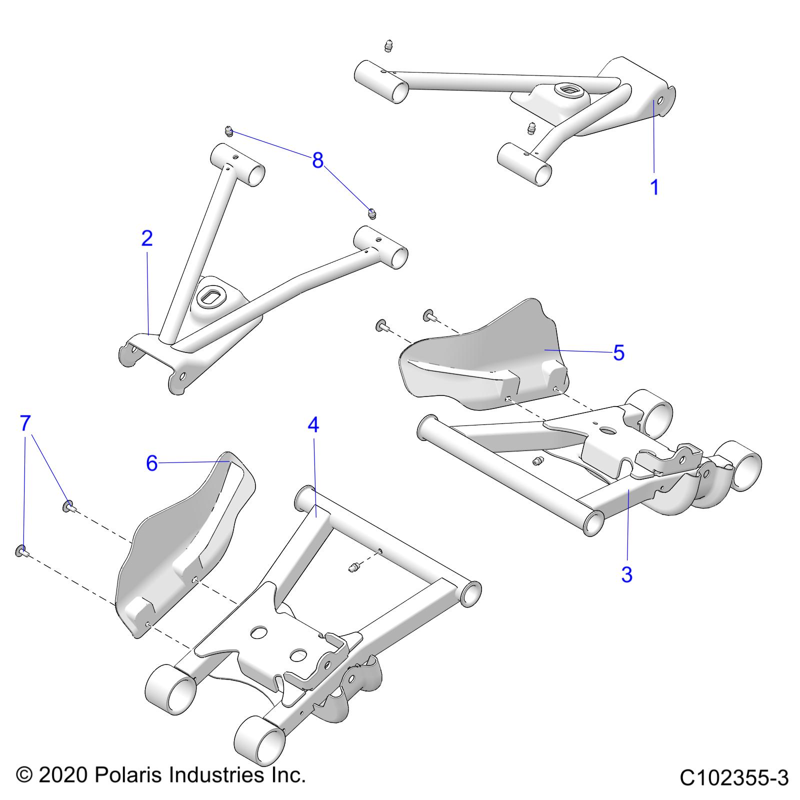Part Number : 1014321-067 CONTROL ARM WELD  UPPER  RIGHT