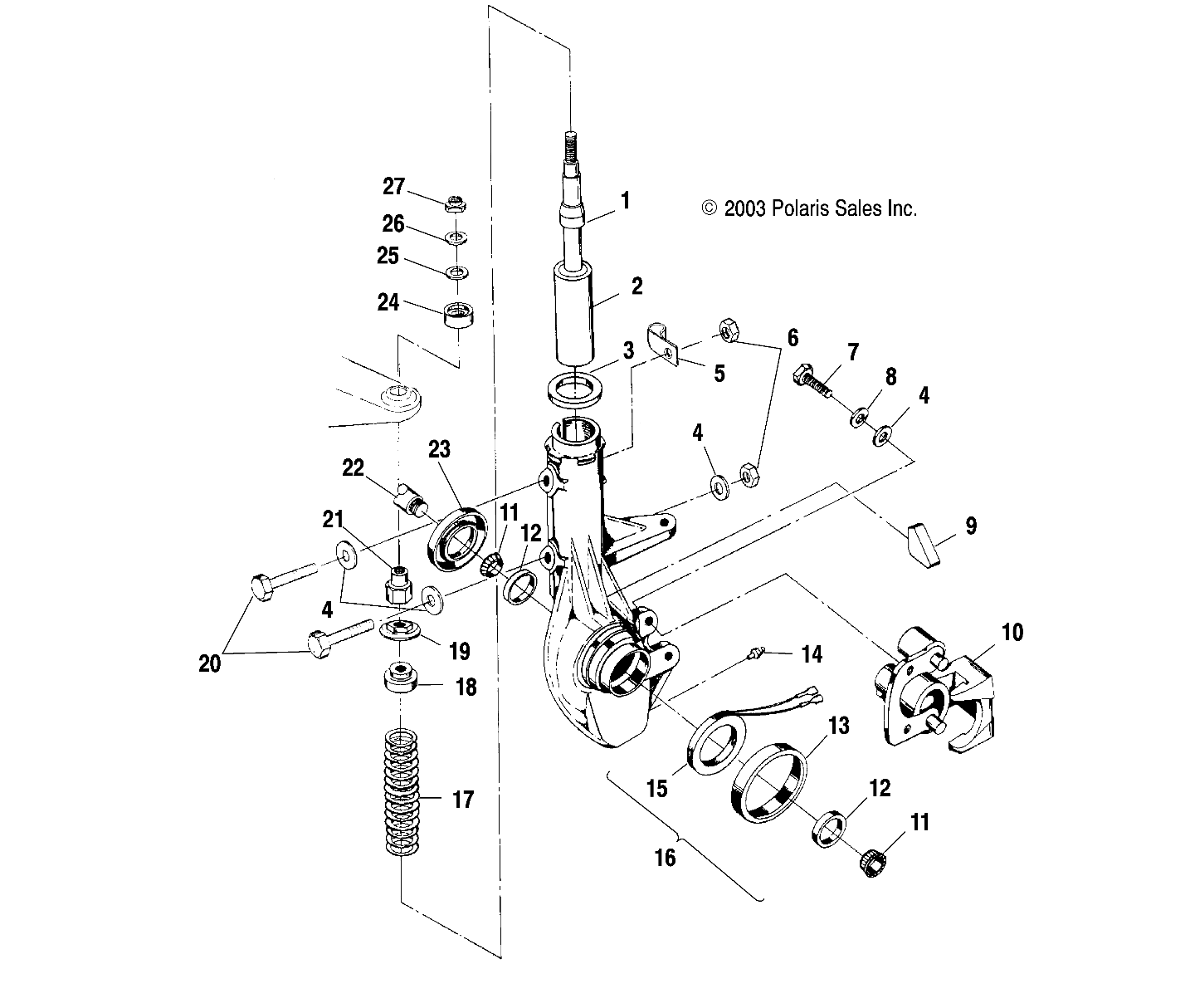 Foto diagrama Polaris que contem a peça 7041375-067