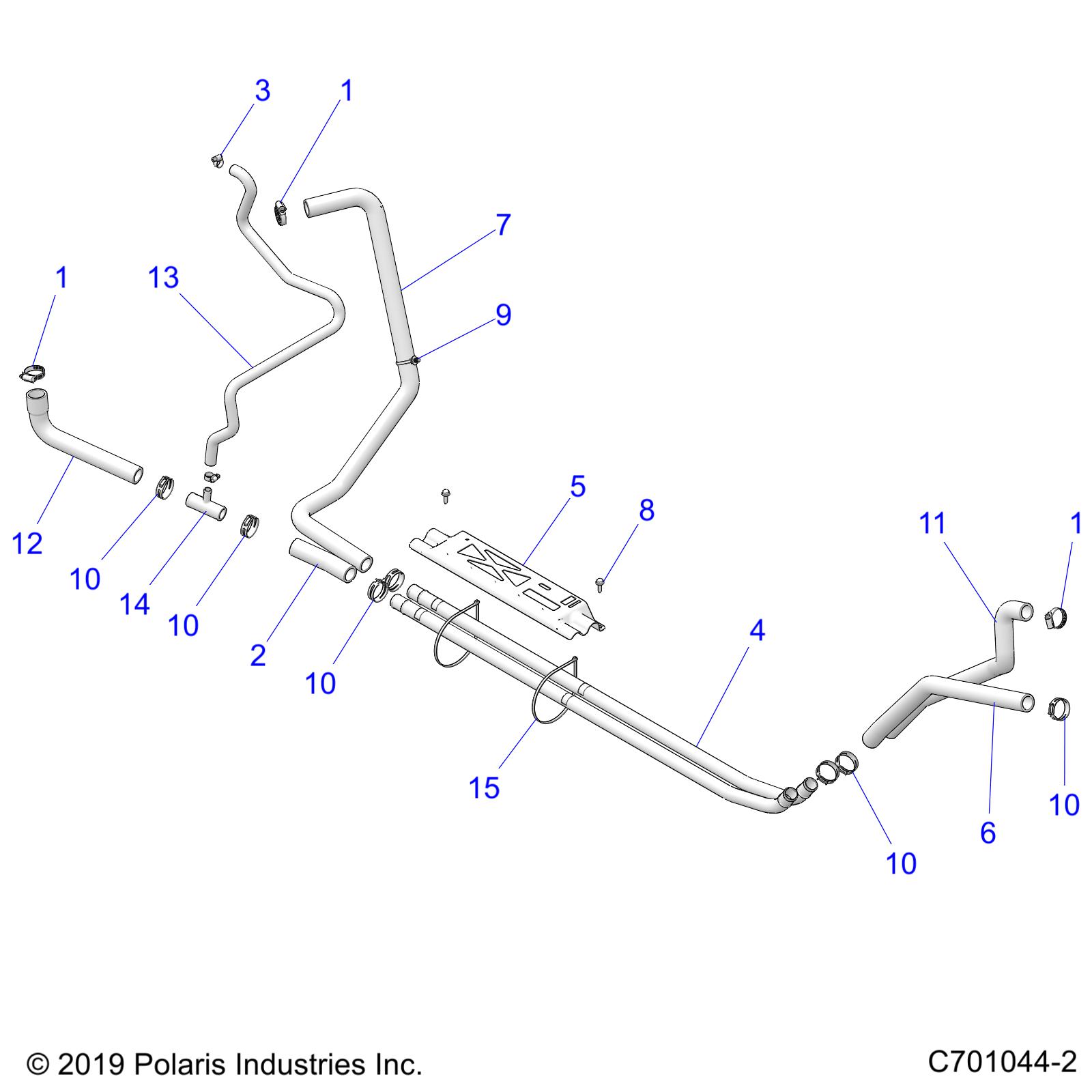 Foto diagrama Polaris que contem a peça 5414204