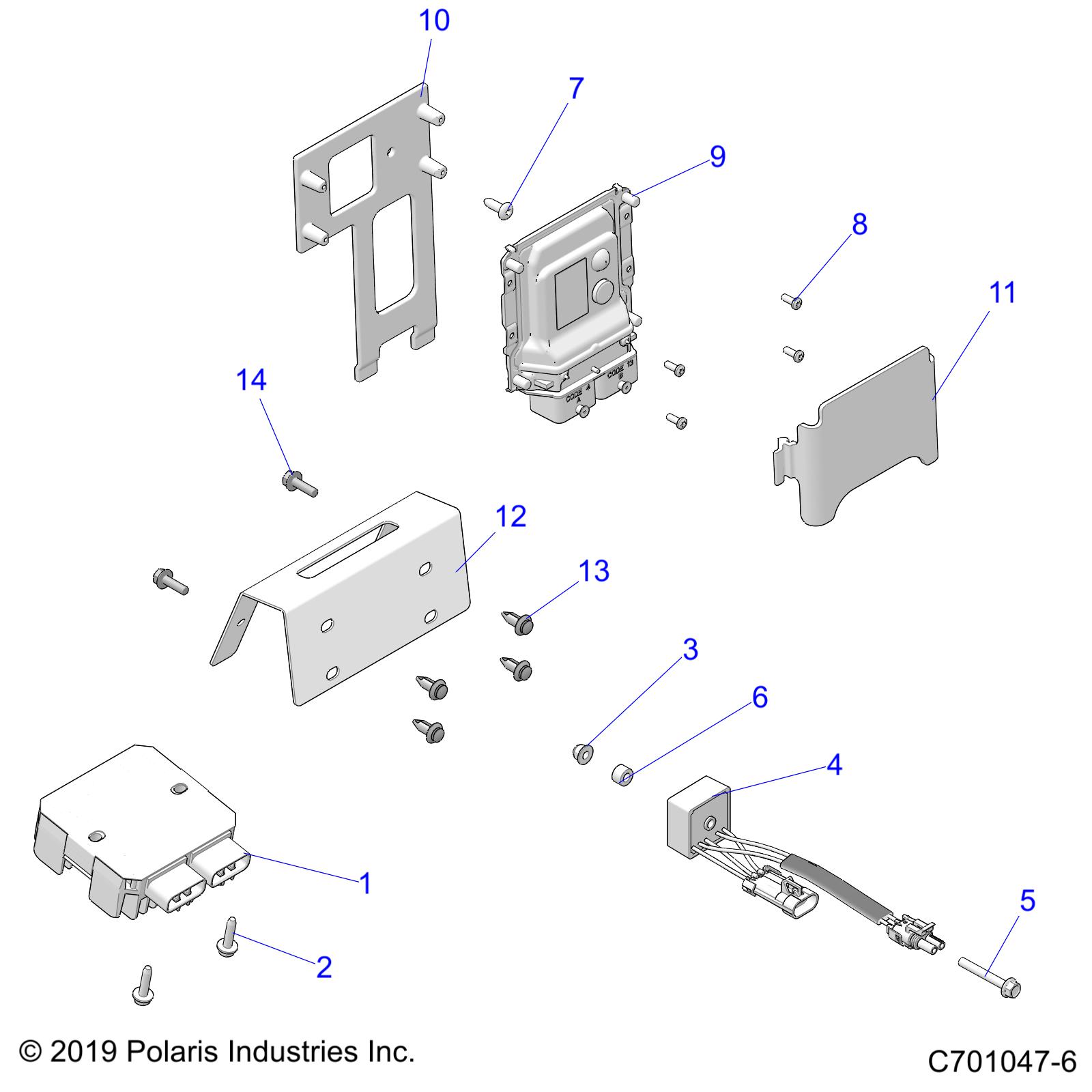 Part Number : 5453106-070 MNT-ECM REAR BLK