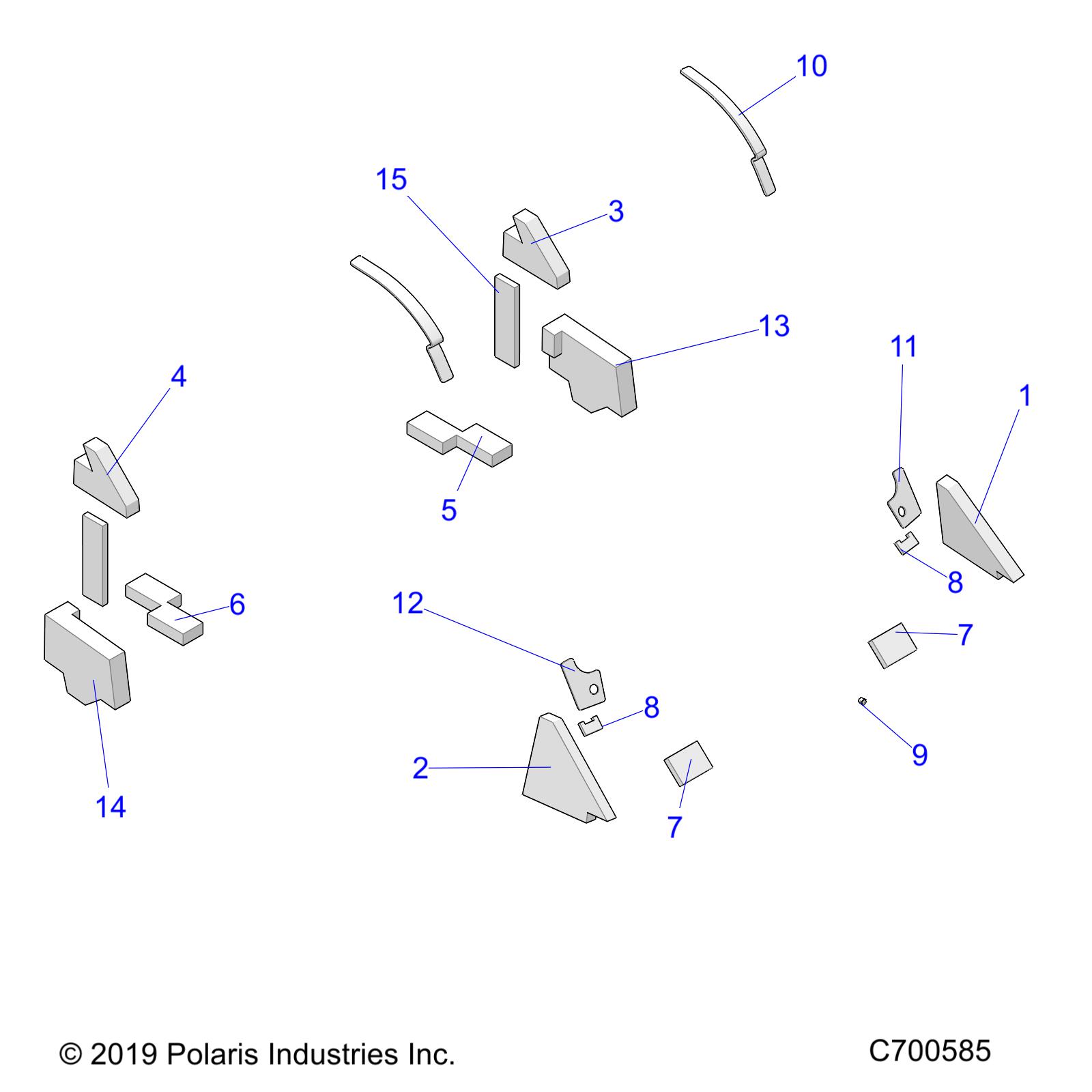 Part Number : 5814838 FOAM-B PILLAR CVR LOWER RH