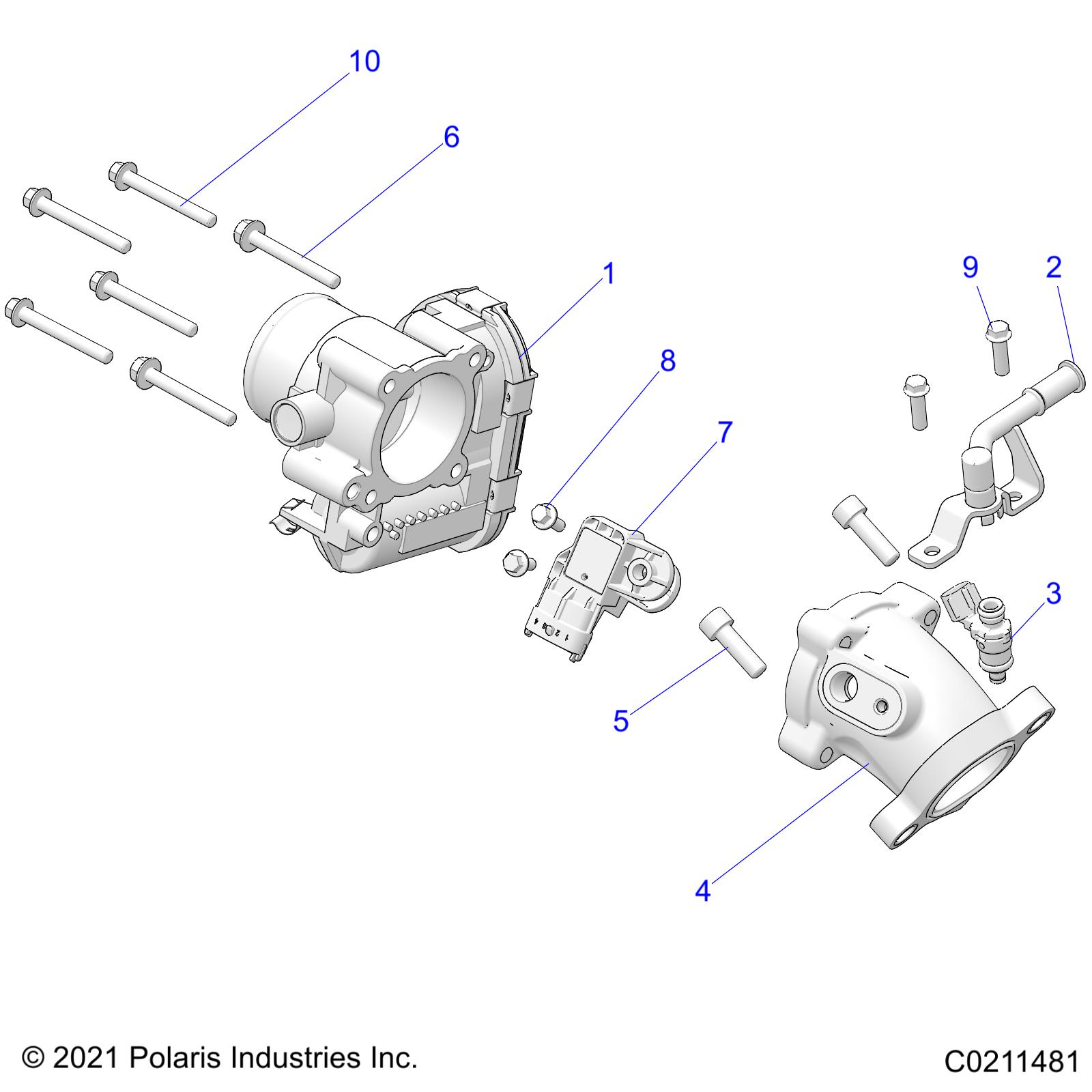 Foto diagrama Polaris que contem a peça 7520078