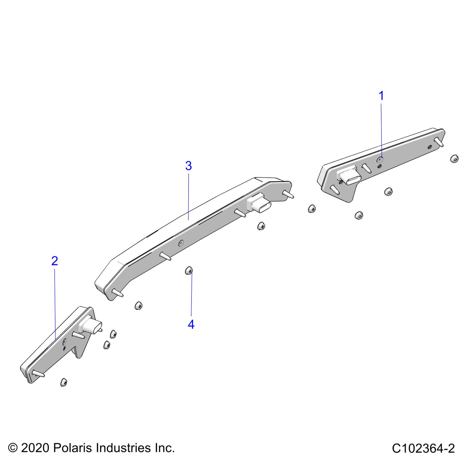 Foto diagrama Polaris que contem a peça 2413431