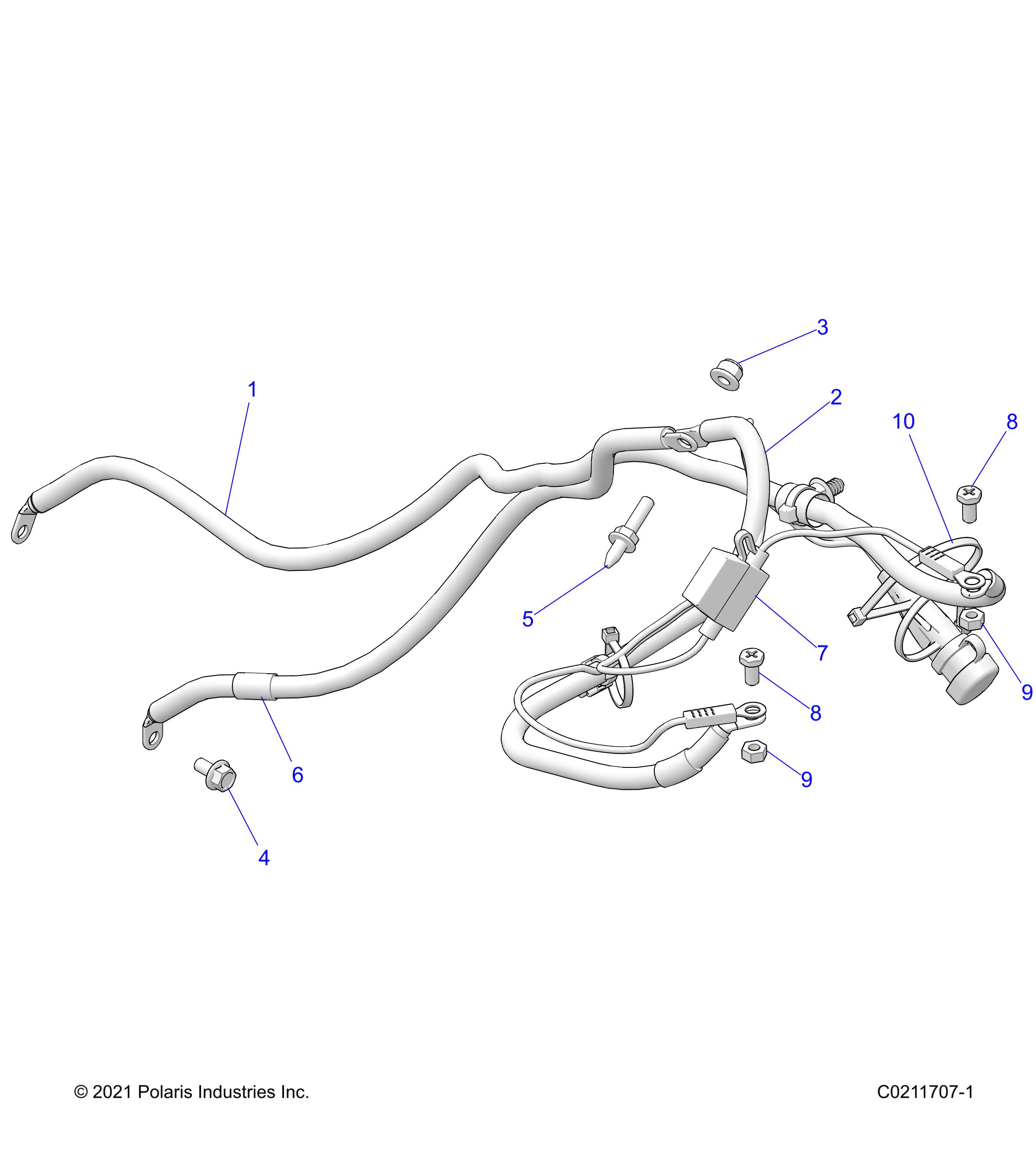 Part Number : 4019390 CABLE-BATTERY/SOLENOID