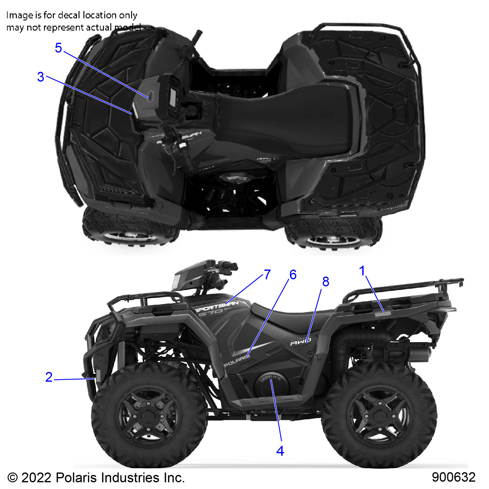 Part Number : 7193588 DECAL-SIDE AWD RH