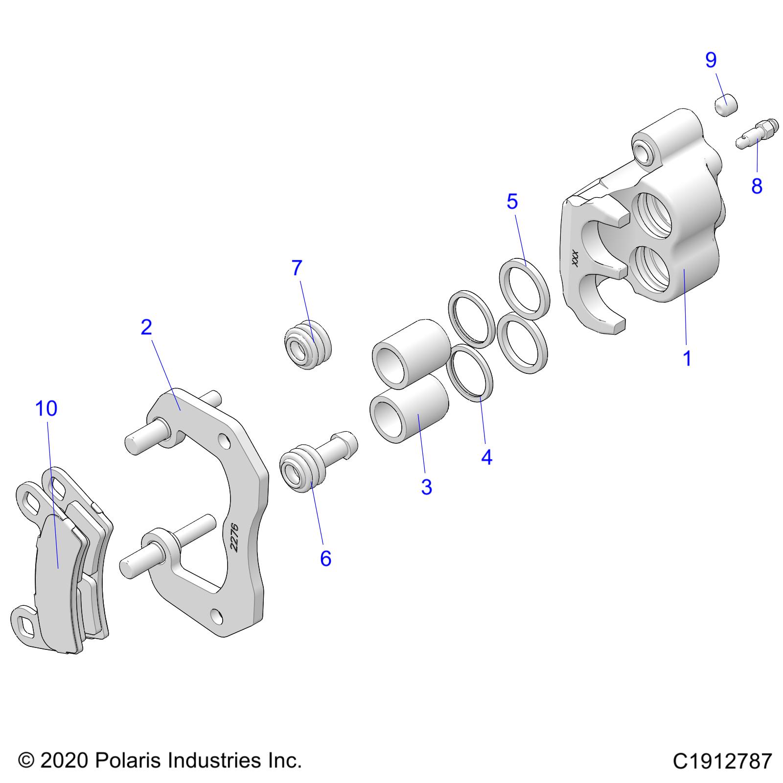 Part Number : 1912787 DISC BRAKE CALIPER ASSEMBLY  R