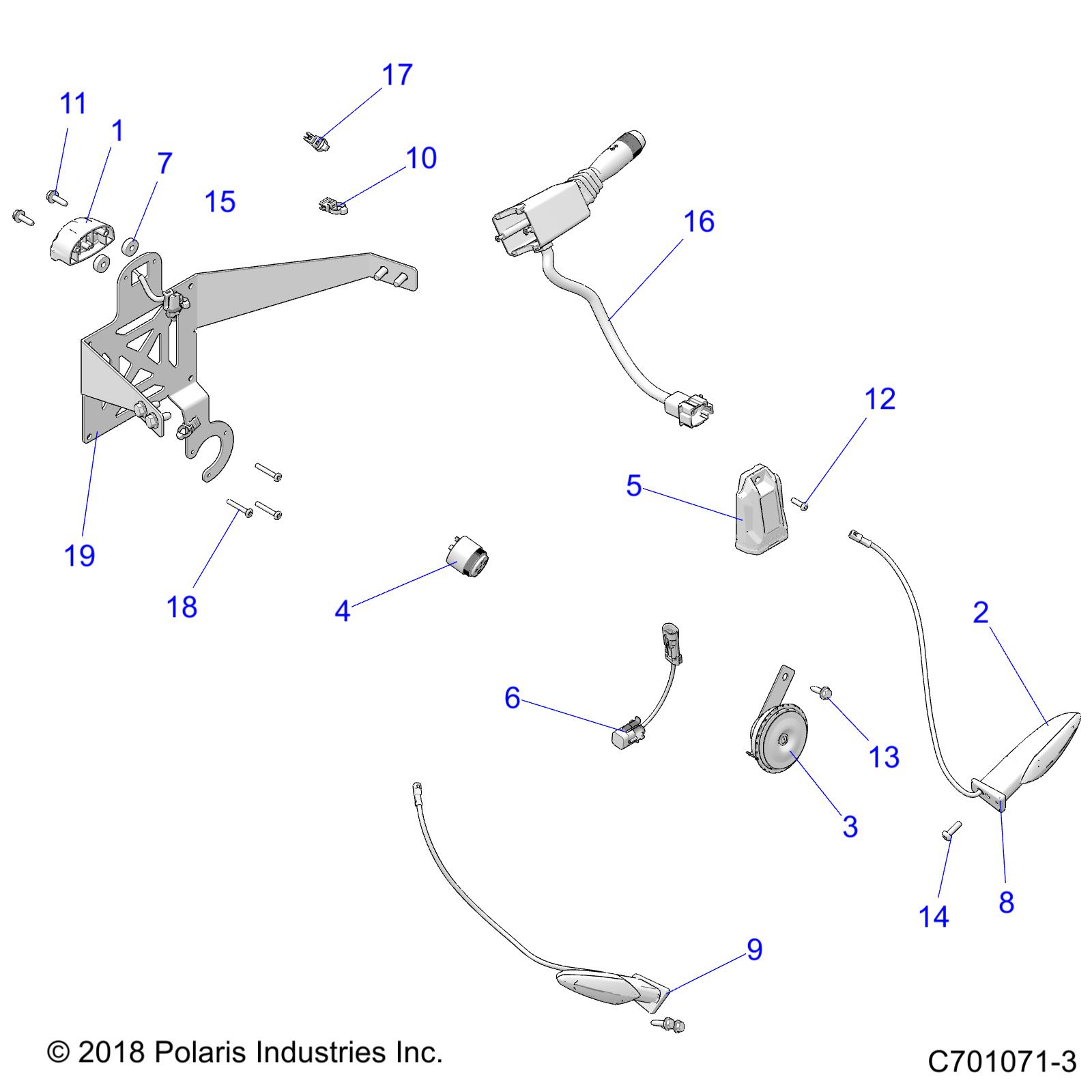 Foto diagrama Polaris que contem a peça 5414650