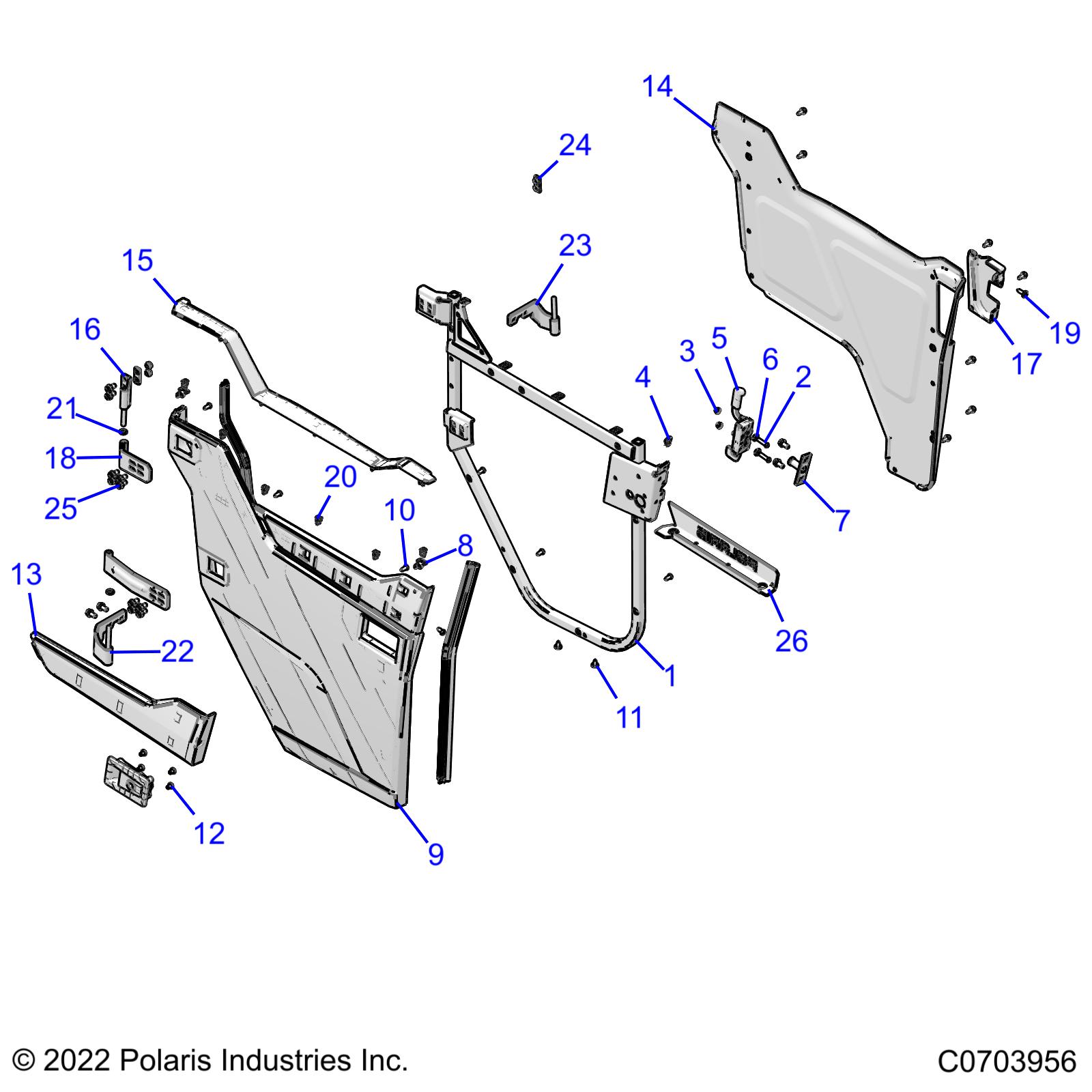 Foto diagrama Polaris que contem a peça 2207923